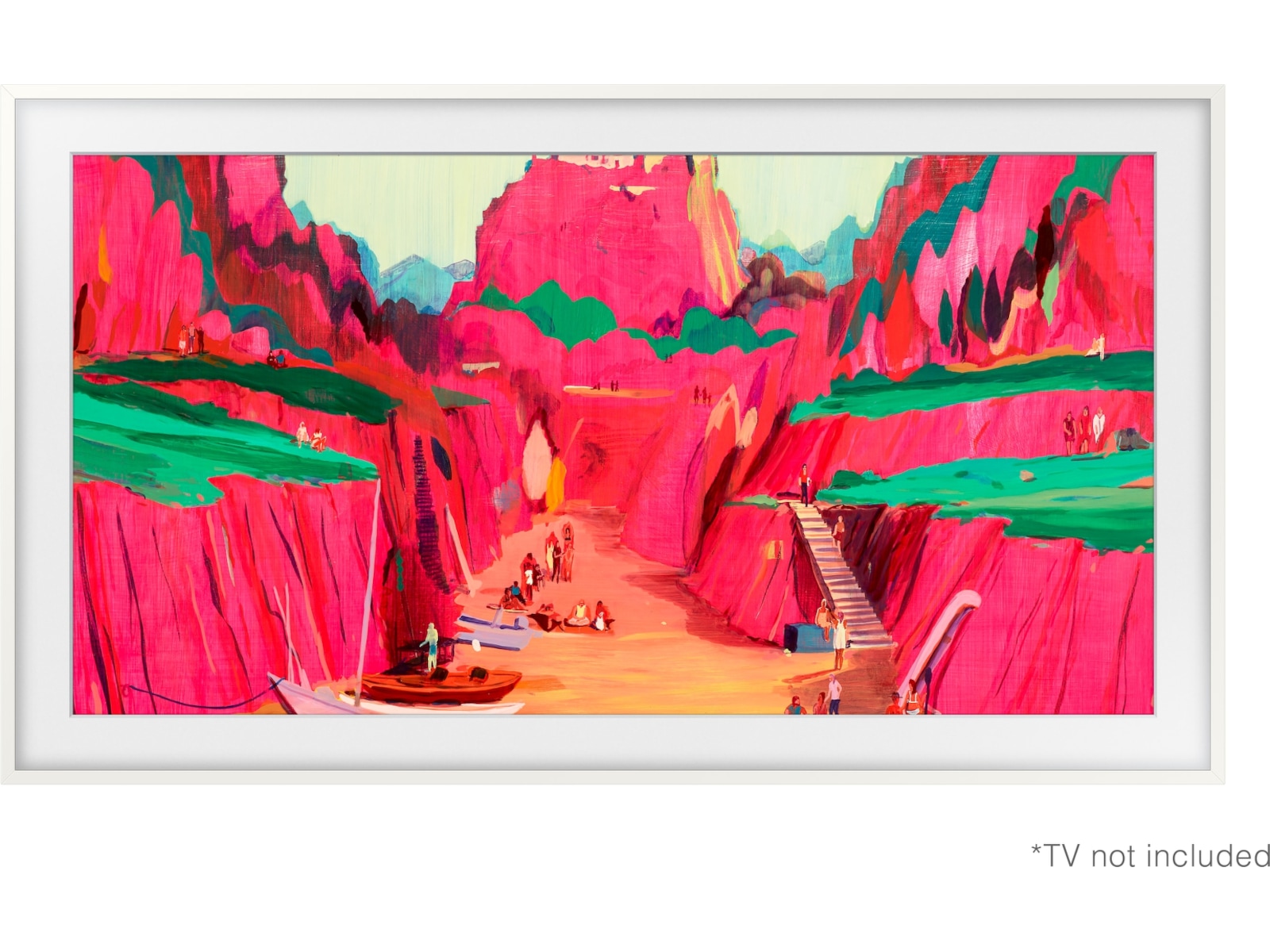 Samsung 75" ram till The Frame och The Frame Pro (2021-2025, Vit) -B-Grade Demo TV/projektorer