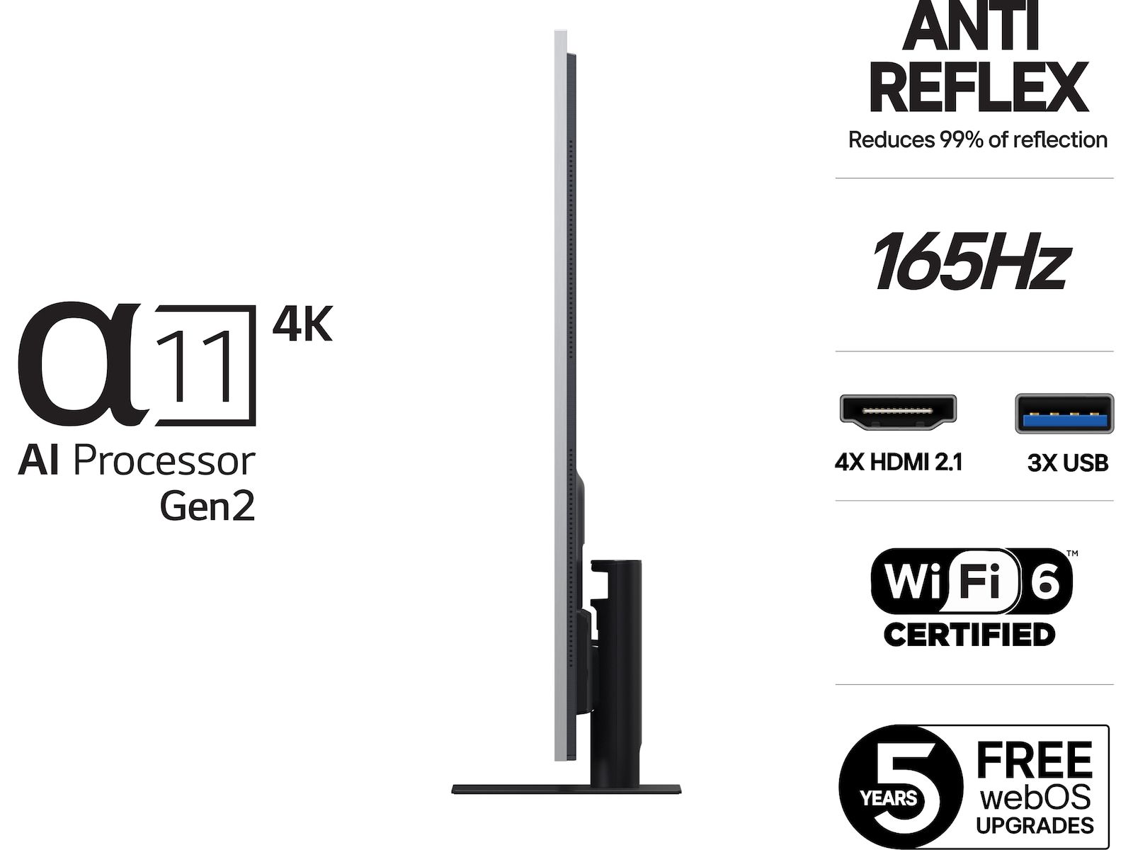 LG 65" G5 AI 4K OLED Smart TV (2025) + ljudplank 60 - 69 tums TV