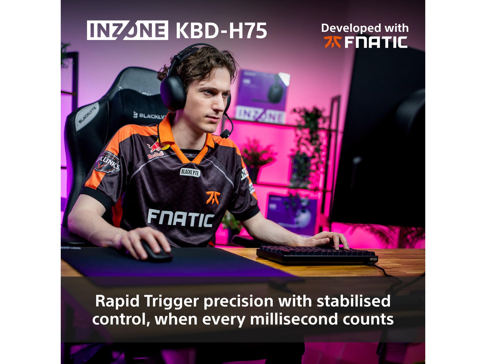 Sony INZONE KBD-H75 Gaming Tangentbord 75% TKL Gamingtangentbord