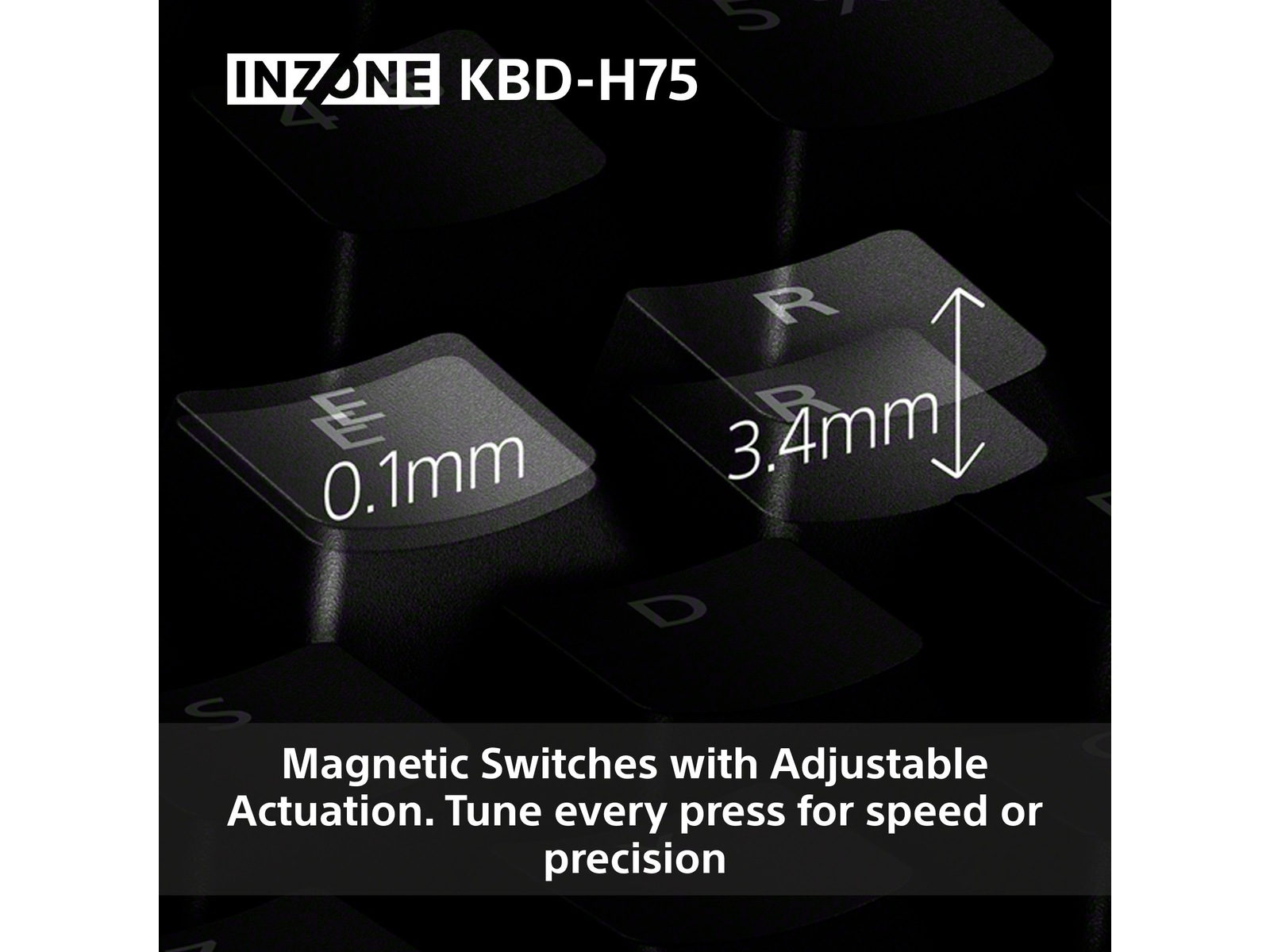 Sony INZONE KBD-H75 Gaming Tangentbord 75% TKL Gamingtangentbord