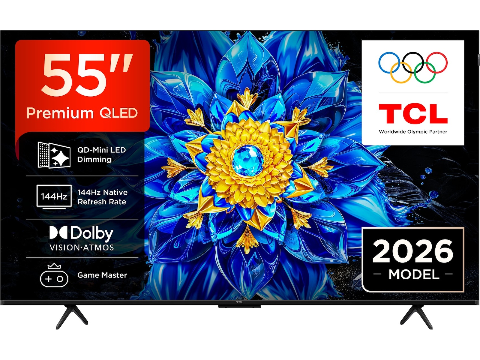TCL T8D 55" 4K QD-Mini LED Smart TV (2026) 50 - 59 tums TV