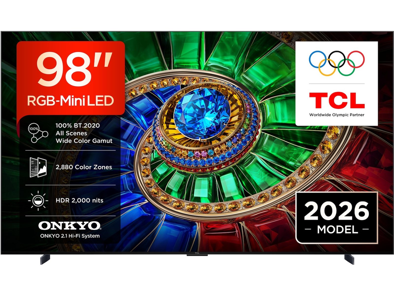 TCL 98" RM7L RGB-Mini LED Smart TV (2026) Över 80 tums TV