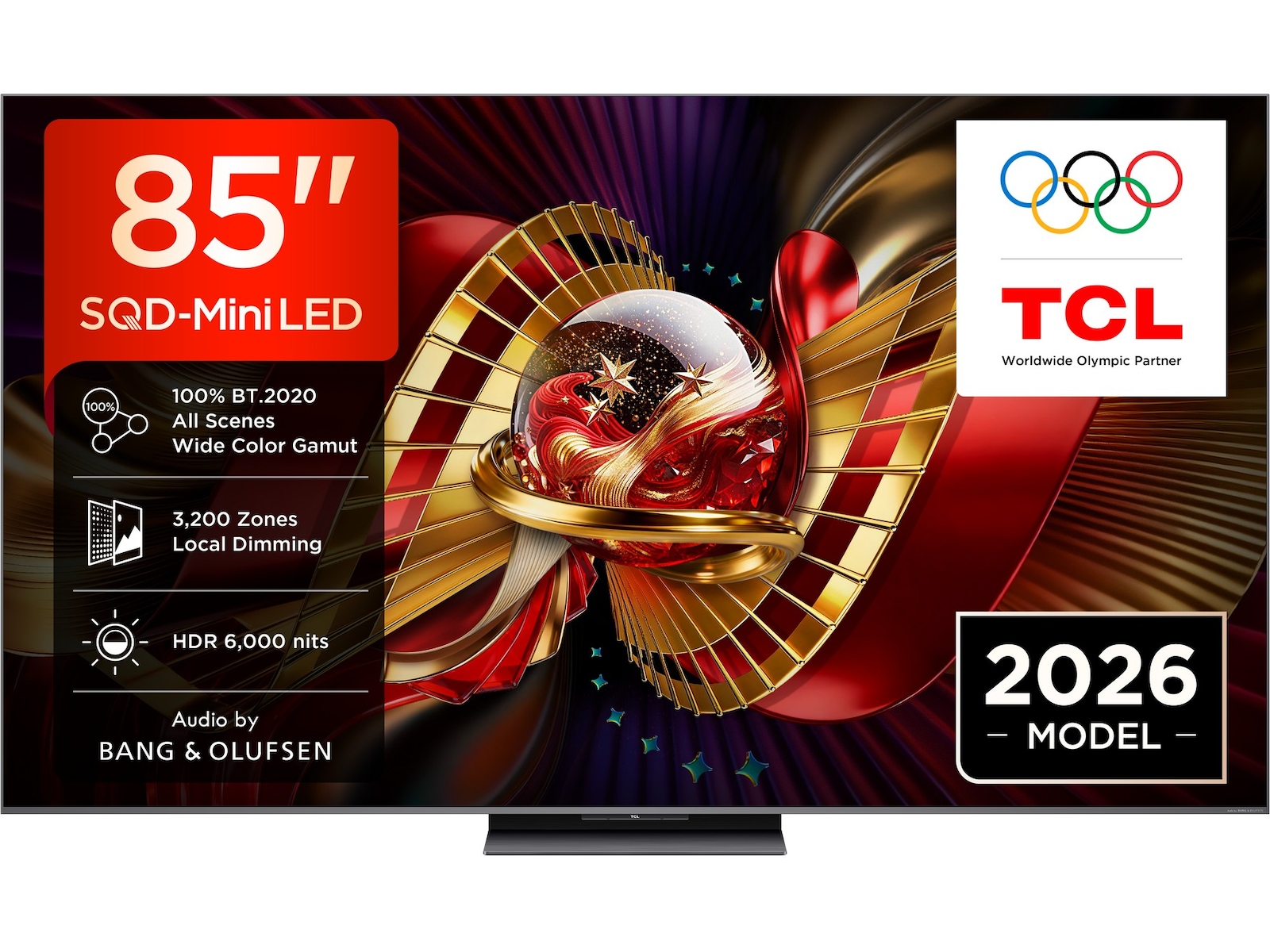 TCL C8L 85” SQD-Mini LED Smart TV (2026) Över 80 tums TV
