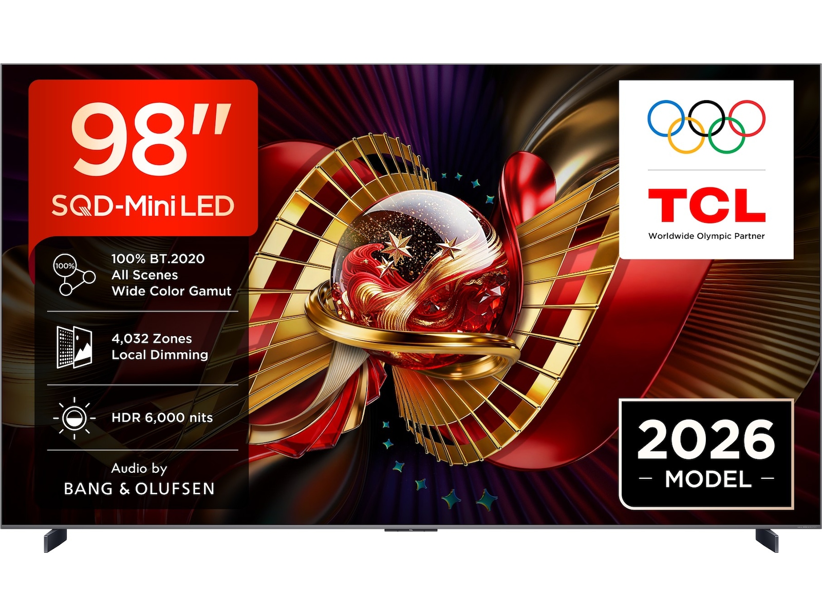 TCL C8L 98” SQD-Mini LED Smart TV (2026) Över 80 tums TV