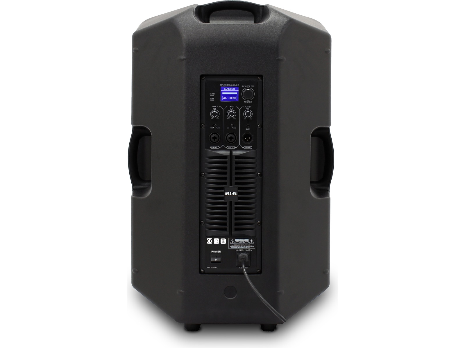 BLG 15" 2-vägs aktiv PA-högtalare, 800W RMS, DSP Högtalare