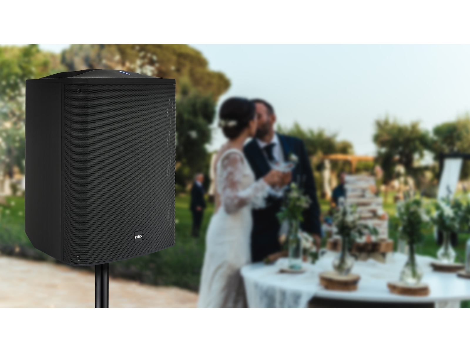 BLG 150W PA-system 10" Sub 2-vägs aktiv Högtalare