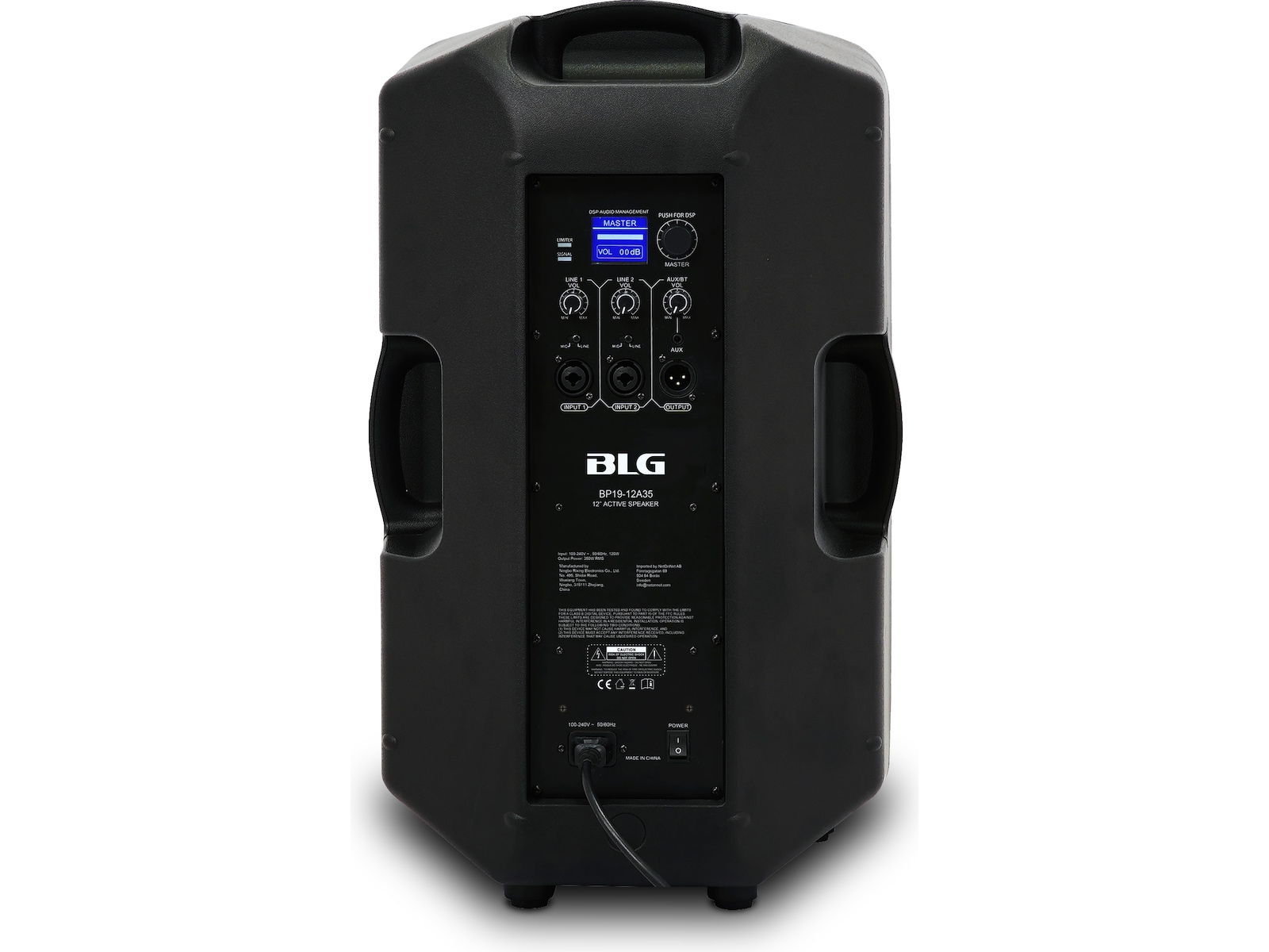 BLG 12" 300W Aktiv PA-högtalare med DSP & Bluetooth Högtalare