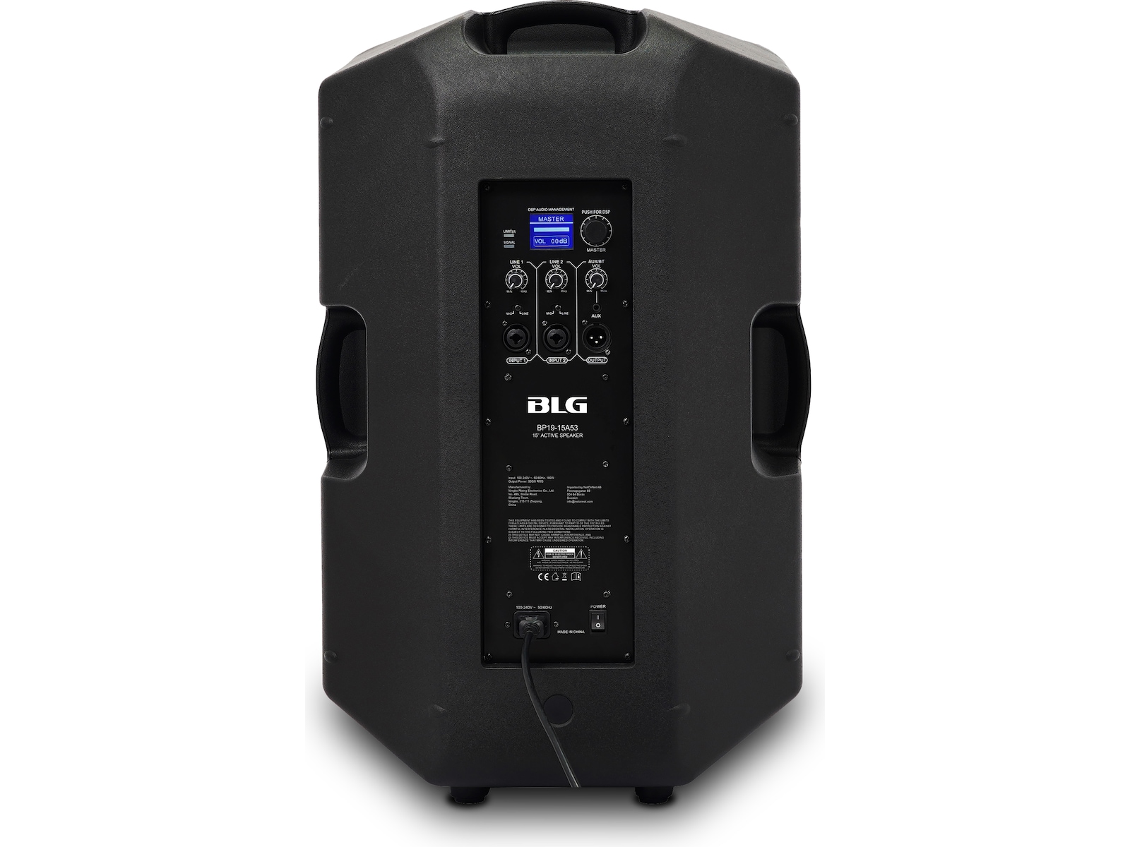 Aktiv PA-högtalare 15" 500W RMS, DSP, Bluetooth Högtalare
