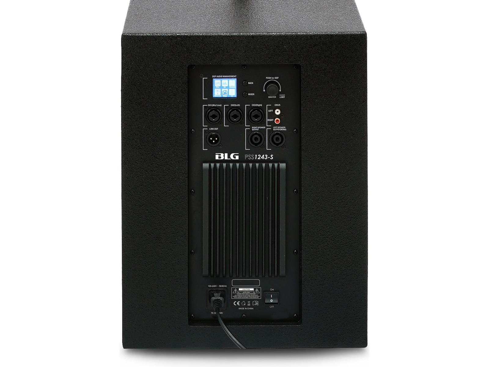 BLG PSS1243 2-Way Active PA-system, 12" Sub, Bluetooth 5.3 Högtalare