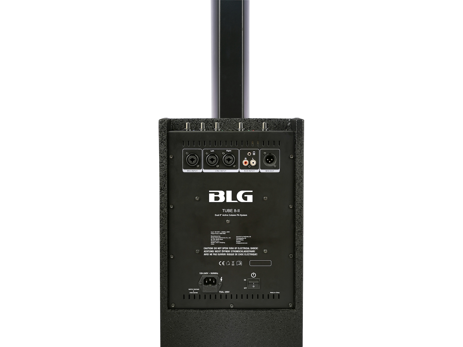 BLG TUBE 8-II  Column PA-system 500W DSP Stereo Bluetooth Högtalare