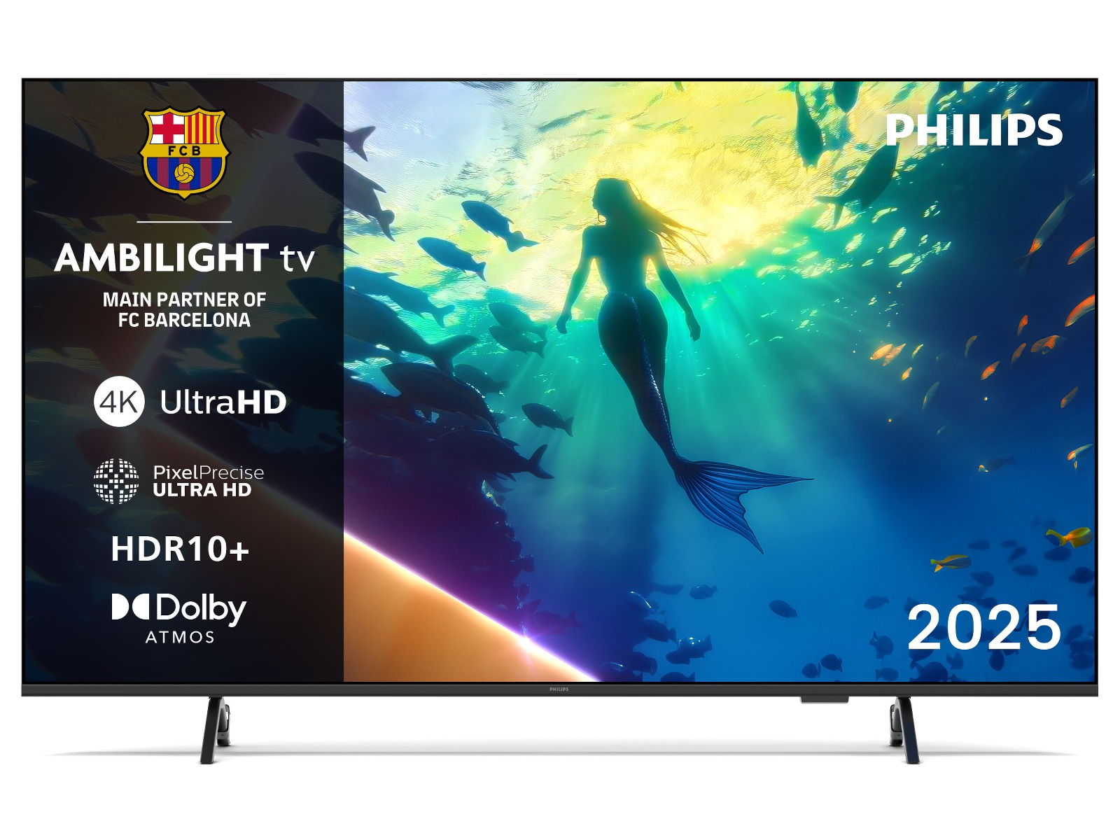 Philips 65" 4K LED Smart Ambilight TV PUS8000/12 (2025) + Soundbar 60 - 69 tums TV
