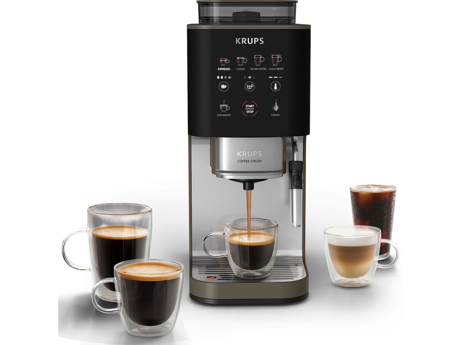 Krups Coffee Crush Experience espressomaskin 1,8L SA403BE0 Espressomaskiner