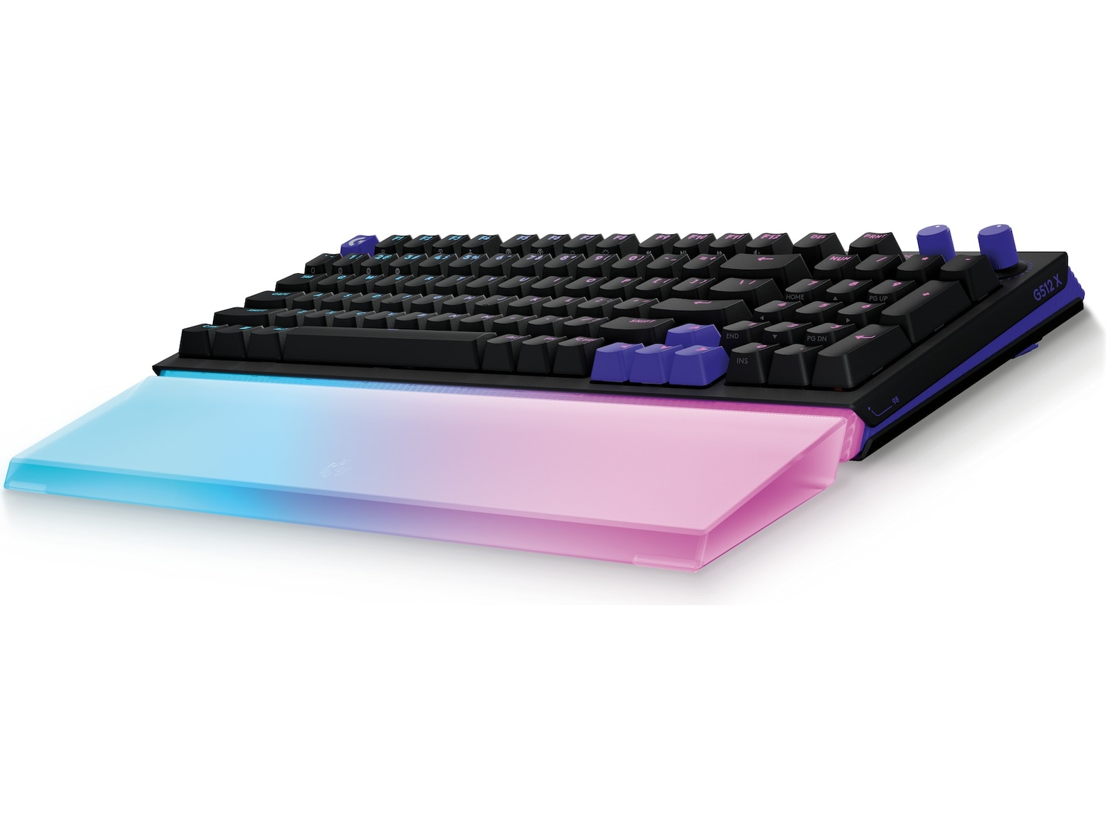 Logitech G G512 X 98 handledsstöd (transparent) Tillbehör till gaming tangentbord och mus