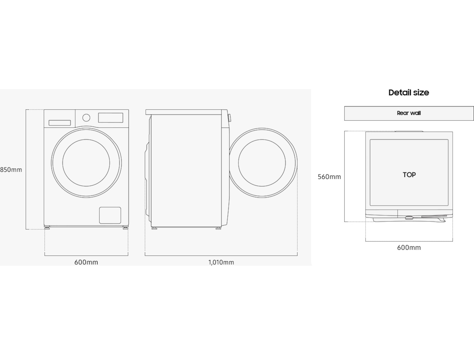 Samsung Tvättmaskin AI Ecobubble 9kg WW90DG5G34AEEE Tvättmaskin