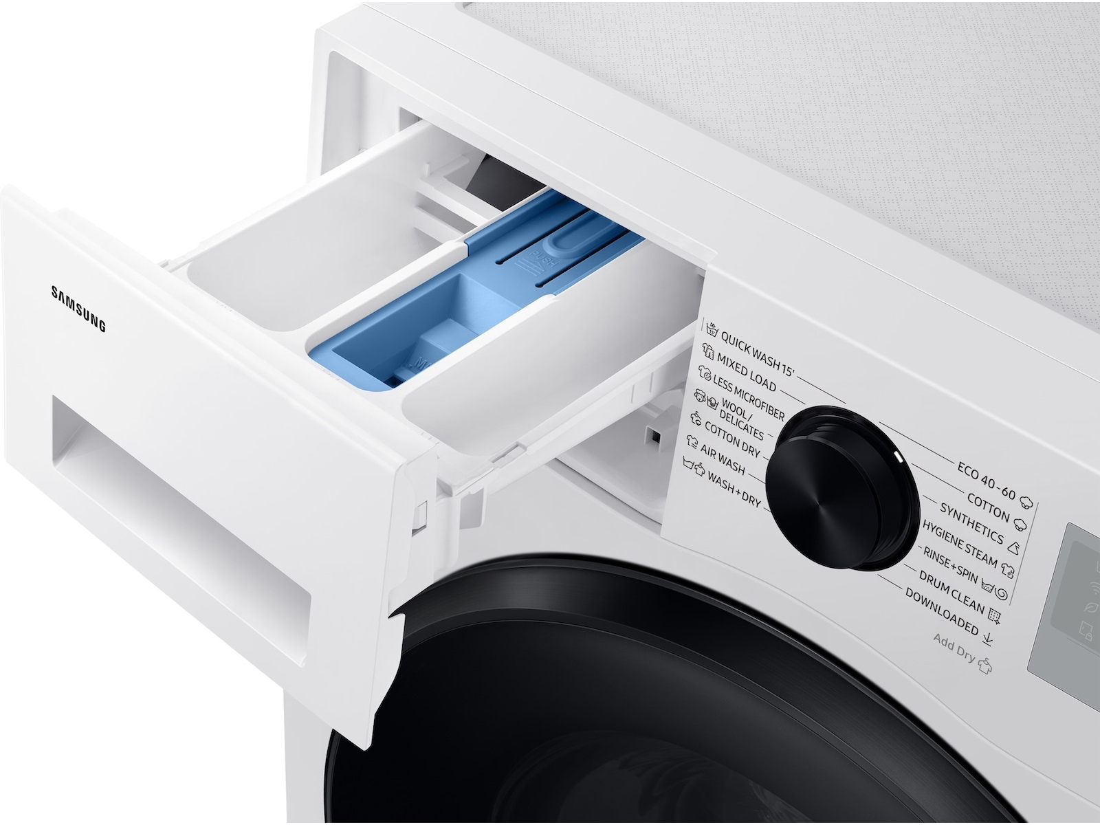 Samsung Tvätt/tork AI Dry+ 9/6 kg (vit) Kombinerad tvättmaskin och torktumlare