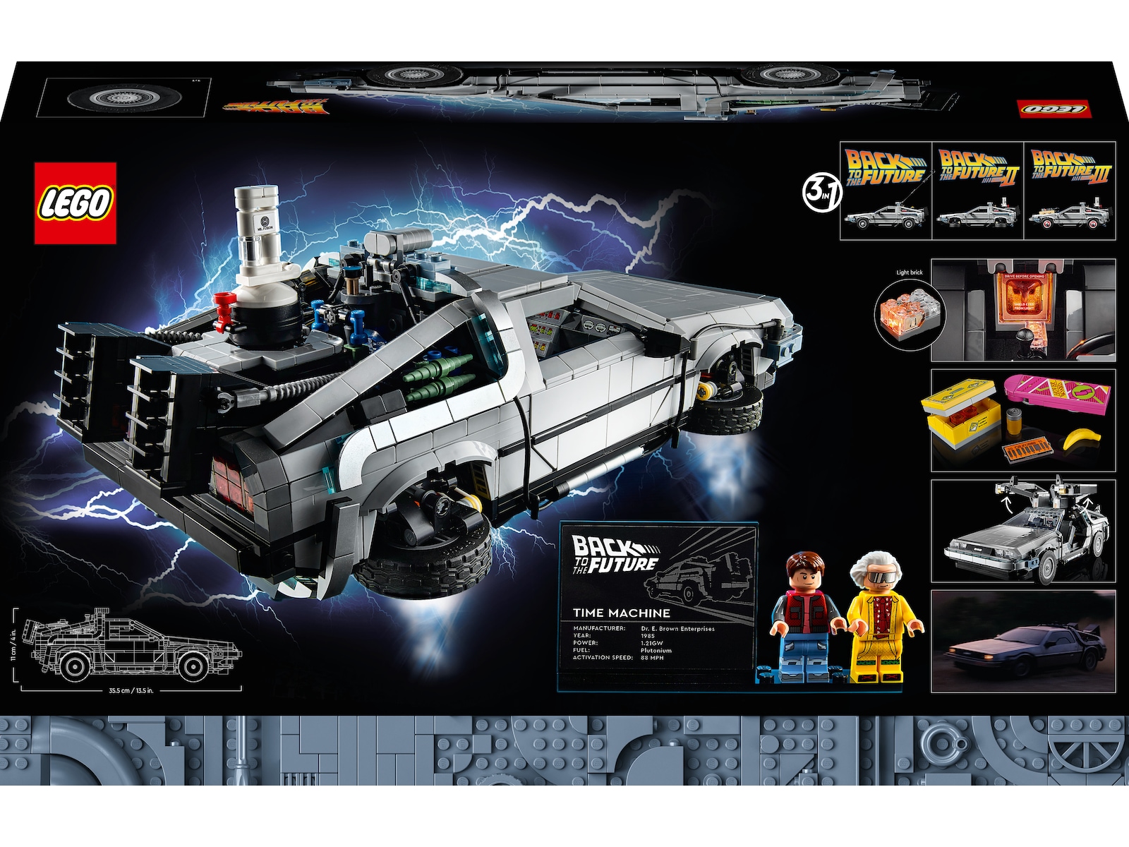 LEGO Icons Tidsmaskin från Tillbaka till framtiden 10300 LEGO