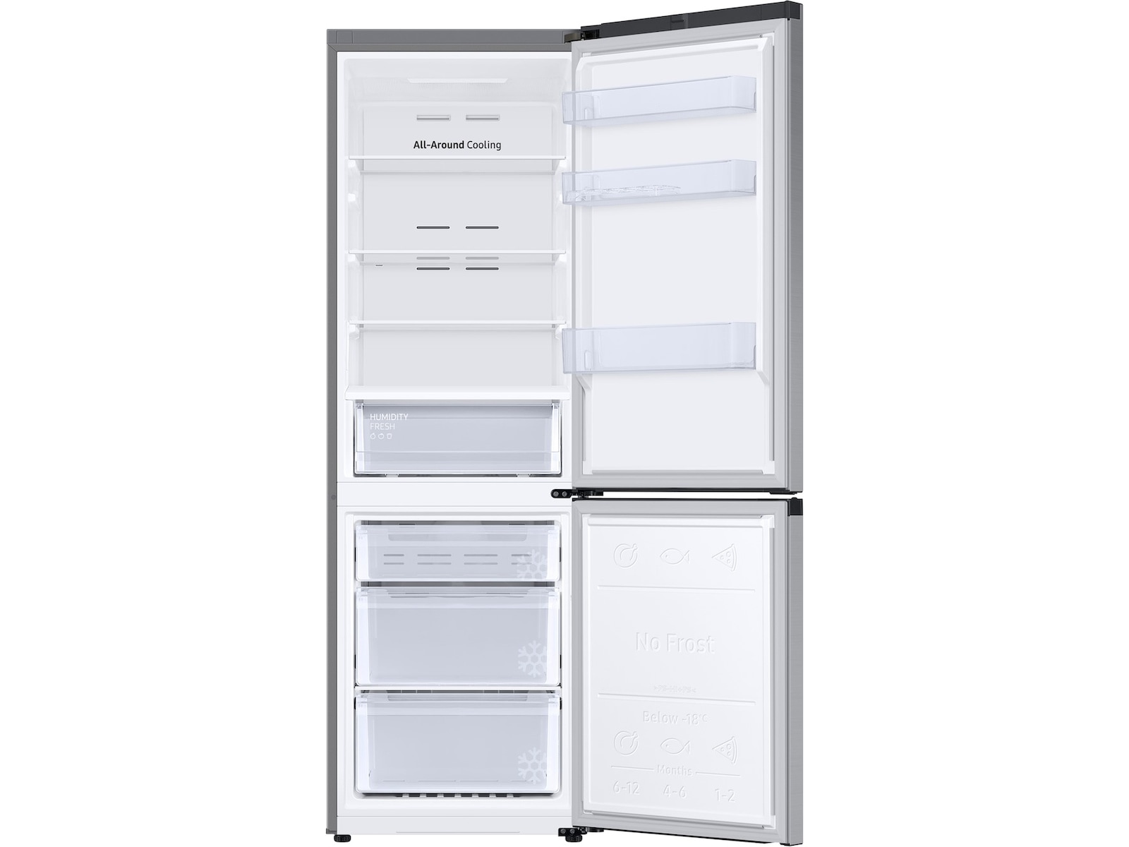 Samsung Series 6 Kyl- och frysskåp (silver) Kyl & frys kombiskåp