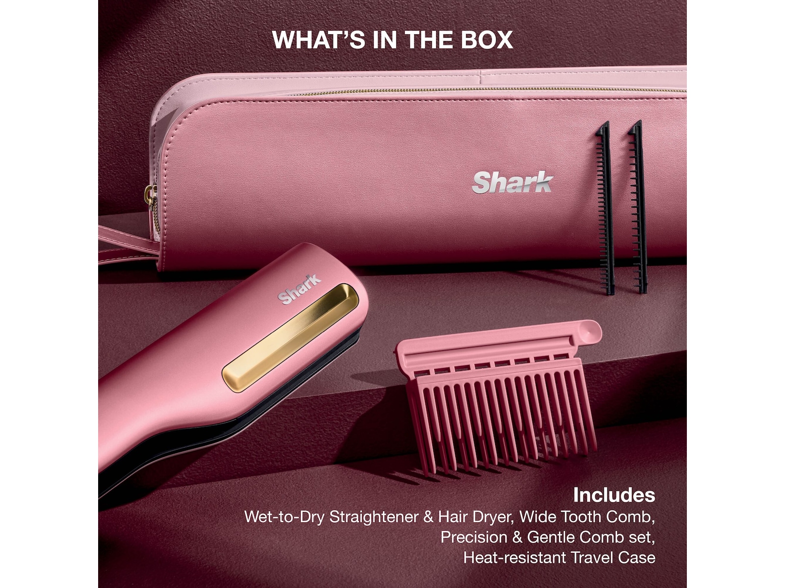 Shark HT401EUPK Silki Pro Straight plattång (Pink) Hårvård & styling