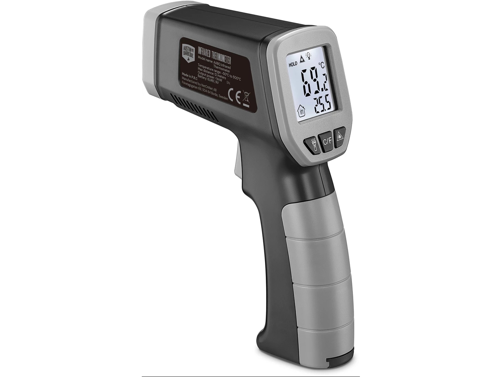 Ooni Koda 2 Pro 30mBar pizzaugn (svart) + termometer Pizzaugnar