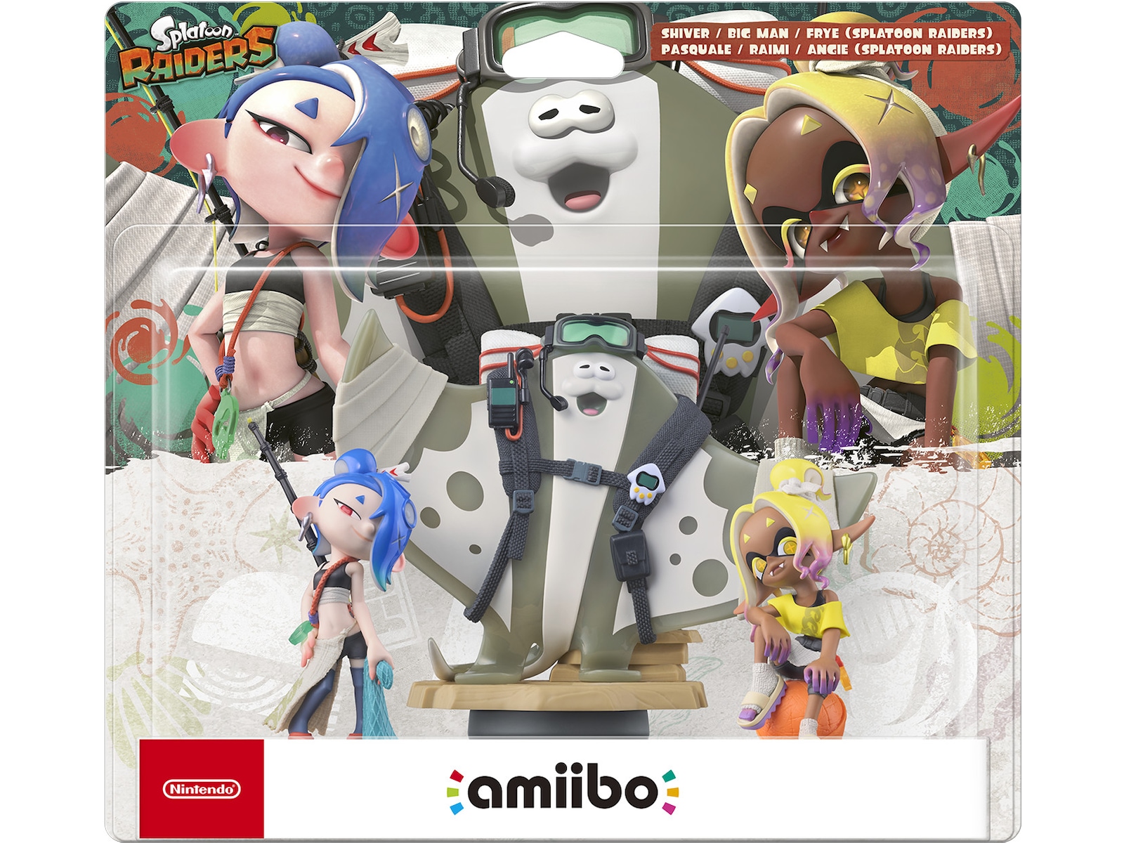 amiibo Splatoon Raiders (Shiver, Big Man, Frye) Tillbehör till spelkonsoler