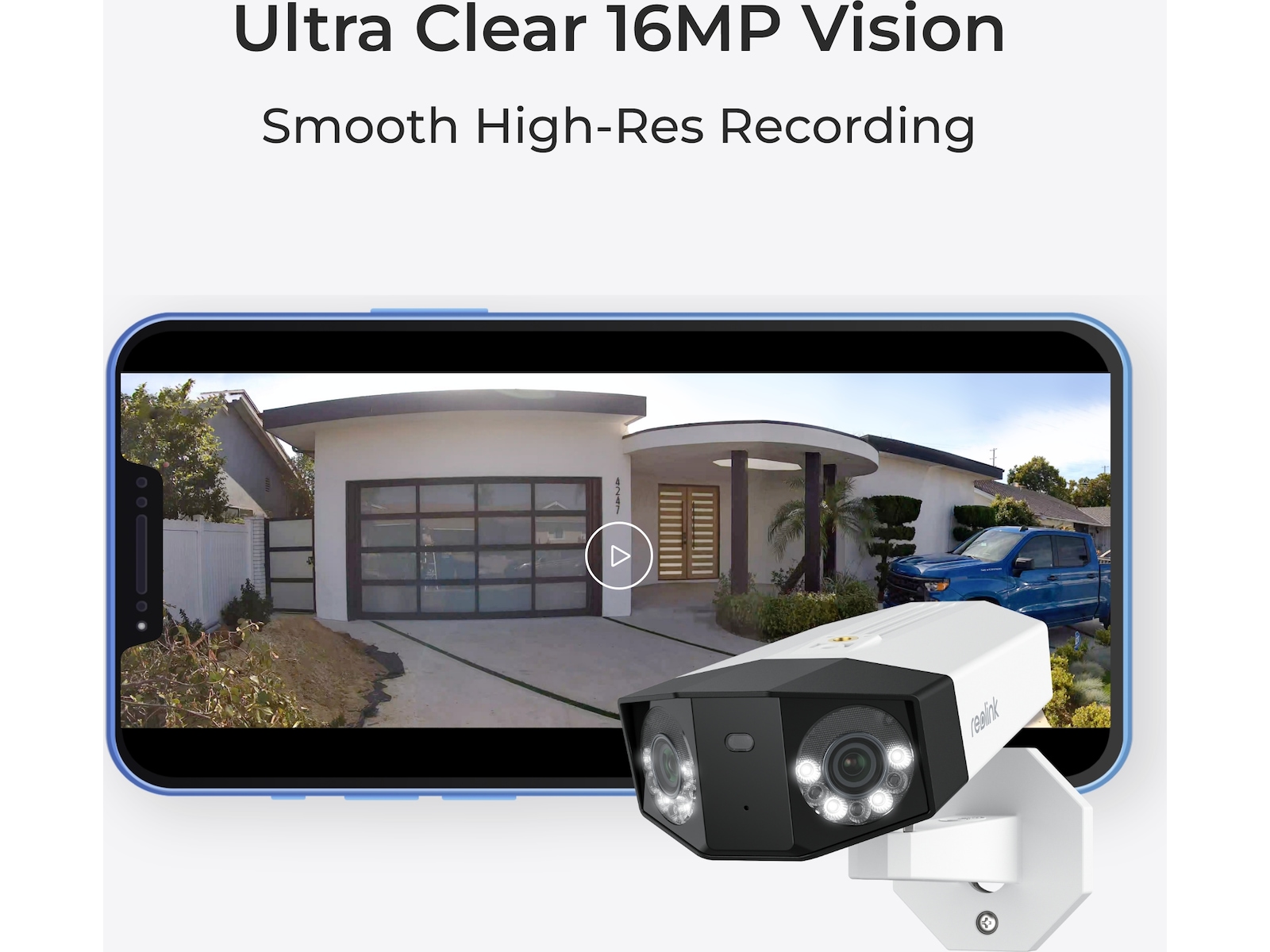 Reolink Duo 3 PoE 16MP utomhus övervakningskamera Övervakningskamera