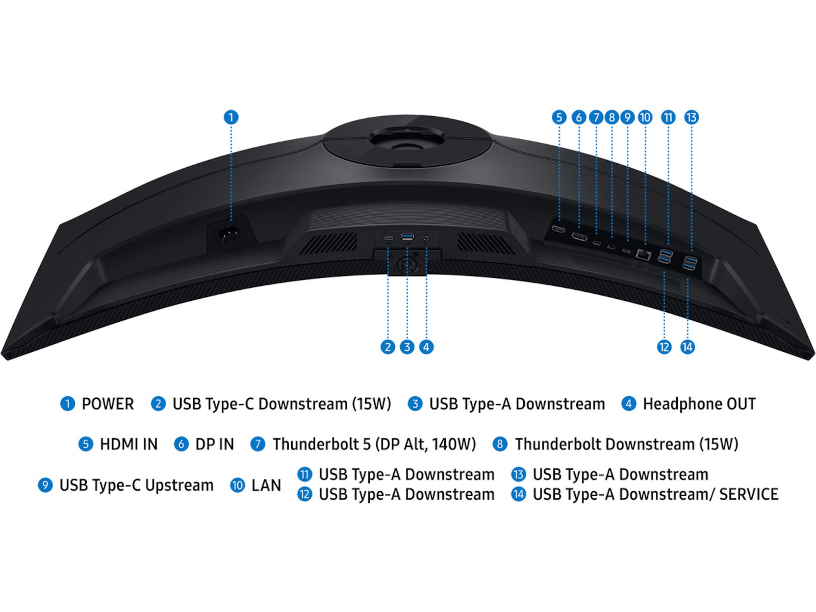 Samsung 40" curved skärm S40H85TH Bildskärmar