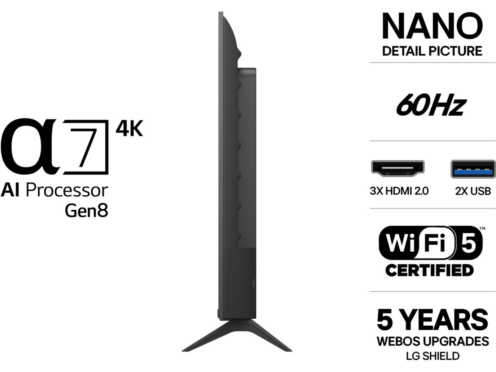 LG 43" NU90 Nano UHD Smart TV (2026) 20 - 49 tums TV