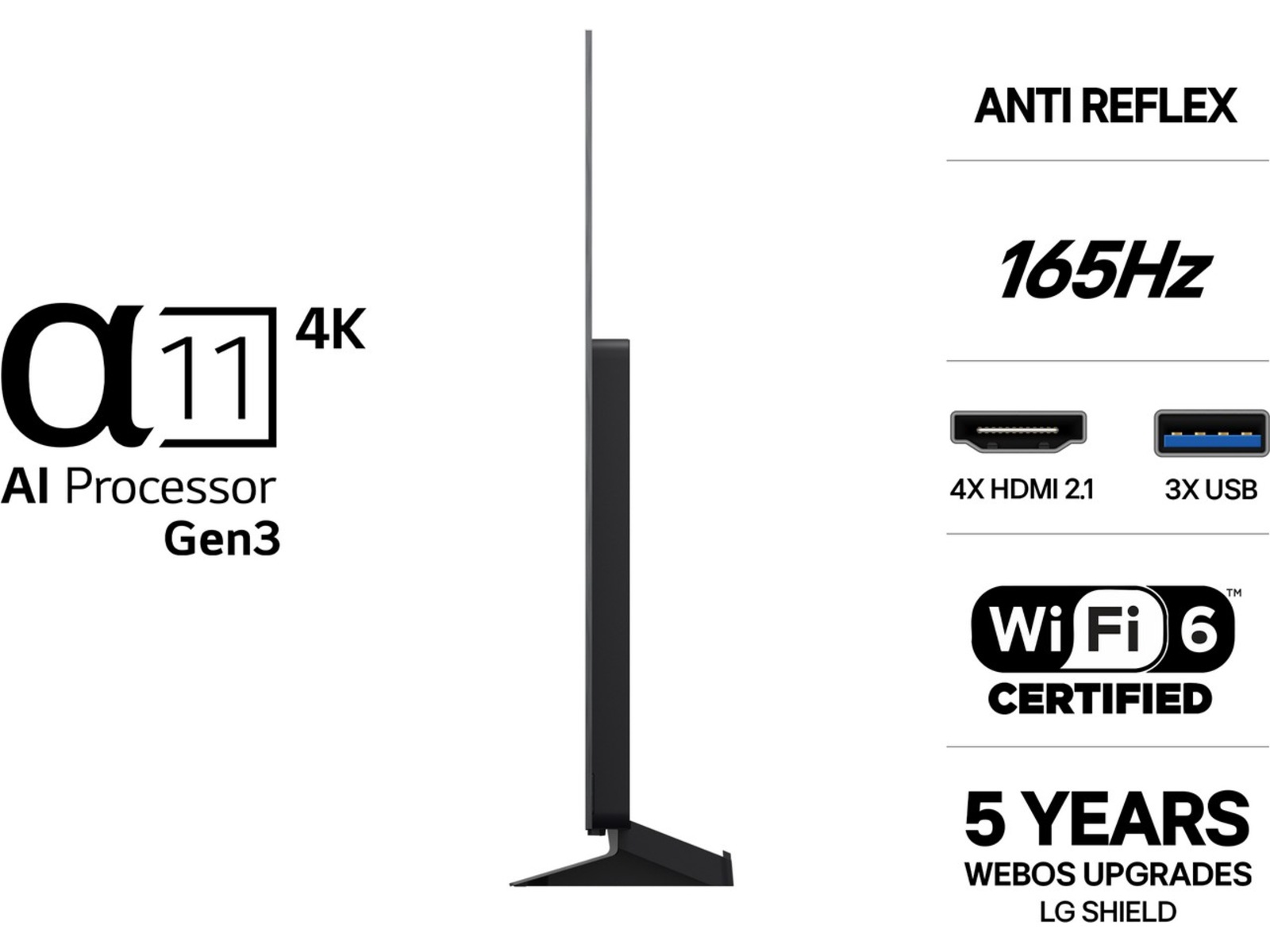 LG 55" C65 OLED Evo Smart TV (2026) 50 - 59 tums TV