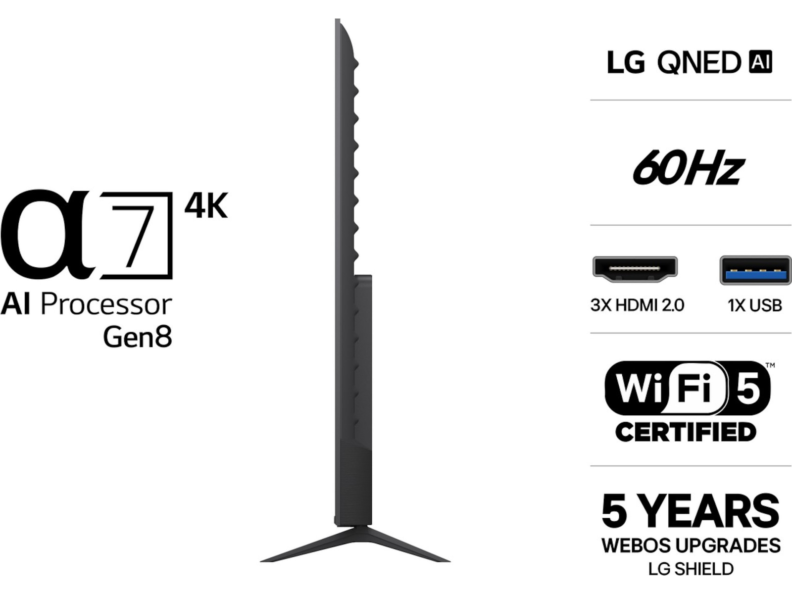 LG 75" QQNED70 MiniLED 4K Smart TV (2026) 70 - 79 tums TV