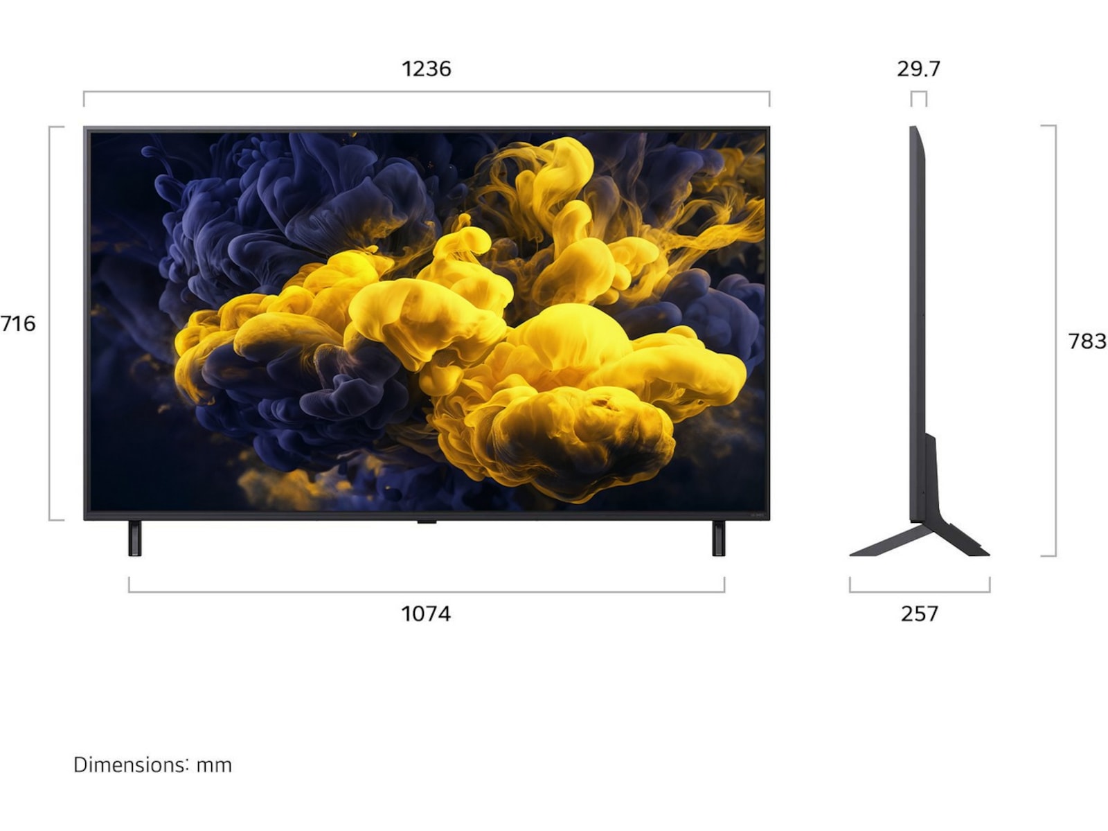 LG 55" QNED86 Evo MiniLED 4k Smart TV (2026) 50 - 59 tums TV