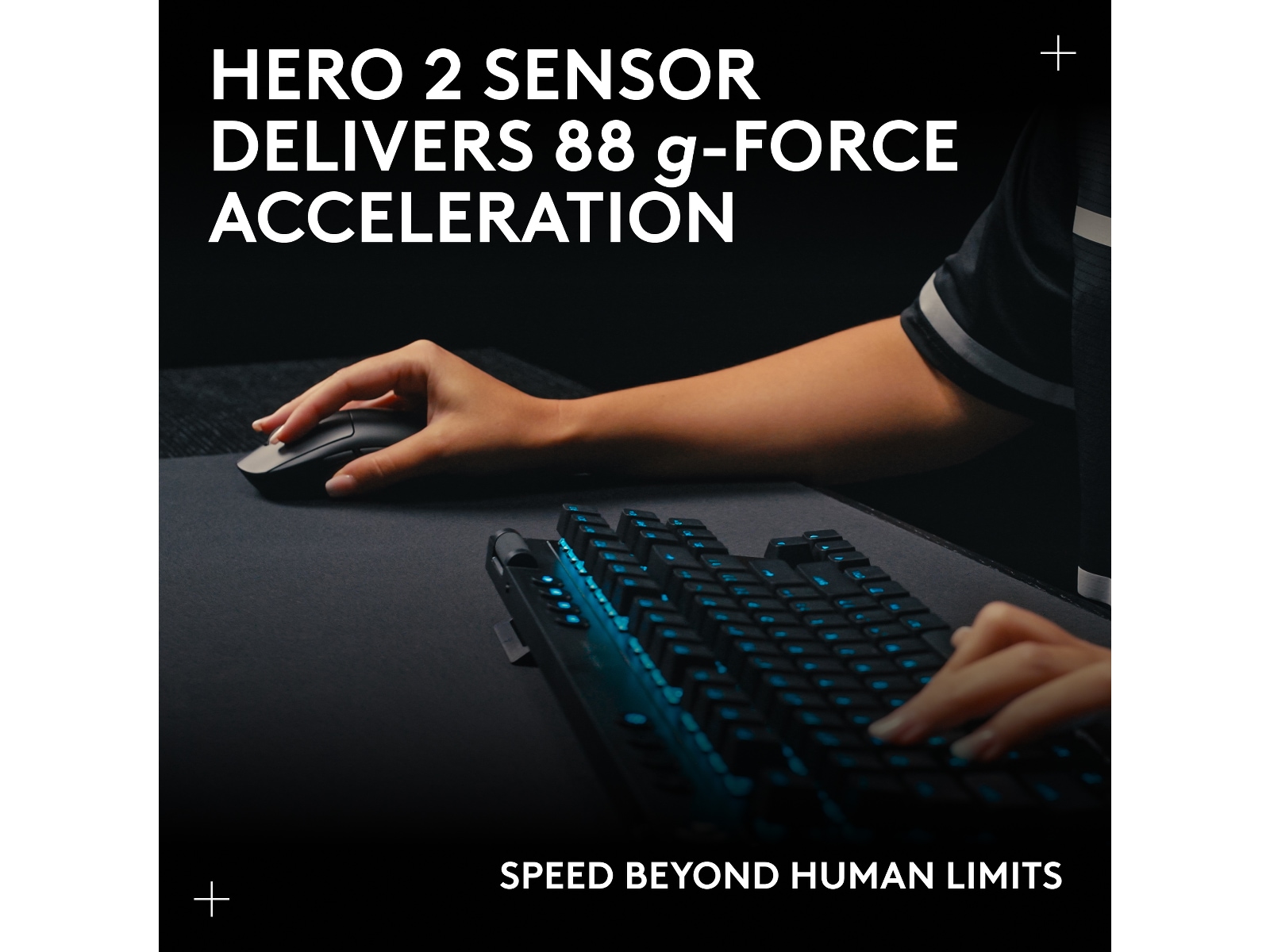 Logitech PRO 2 Lightspeed Trådlös Gamingmus (svart) -B-Grade Demo mus