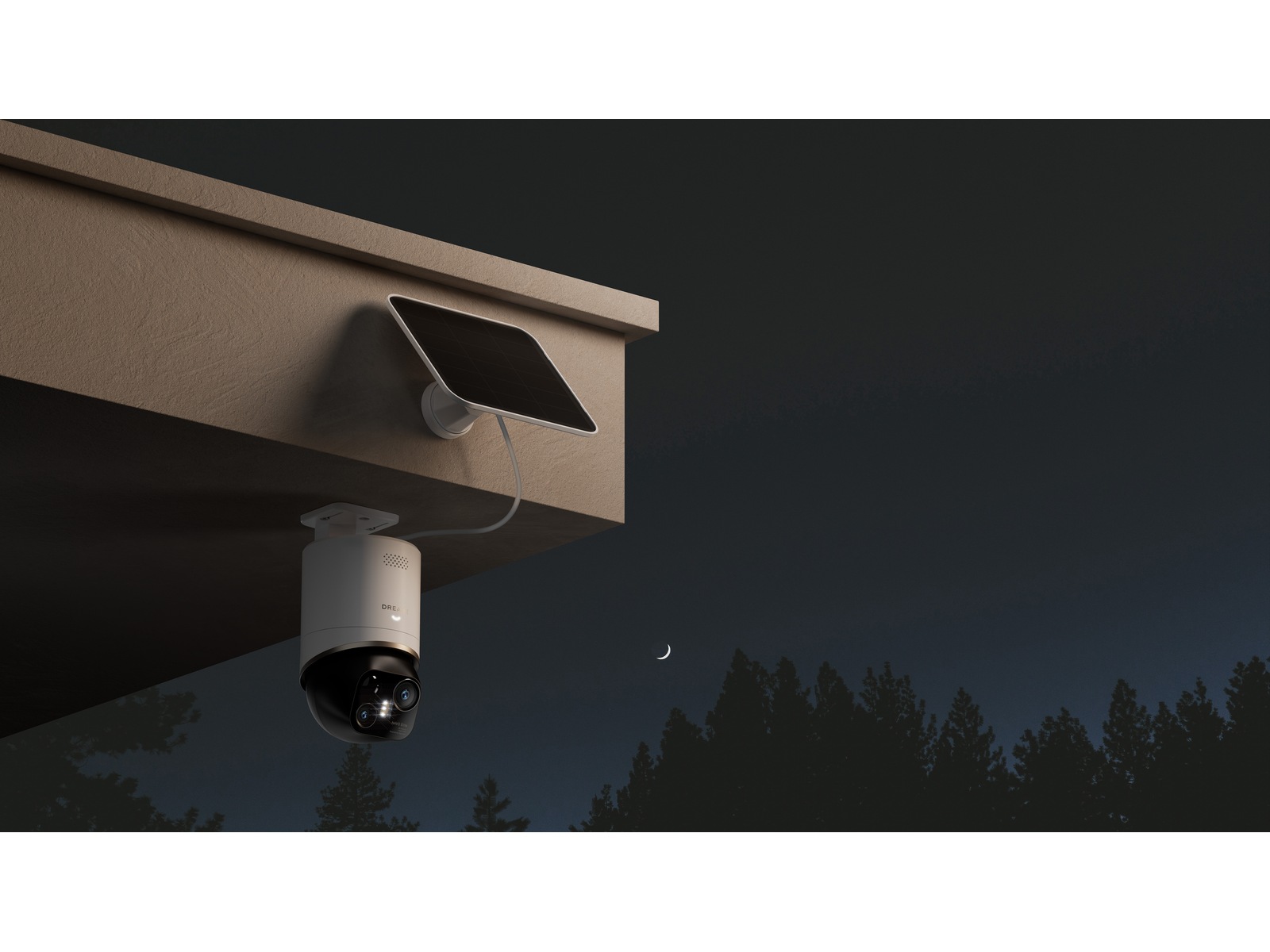 Dreame NAVO Elite 1 OutCam 4K Utomhuskamera (vit) Övervakningskamera