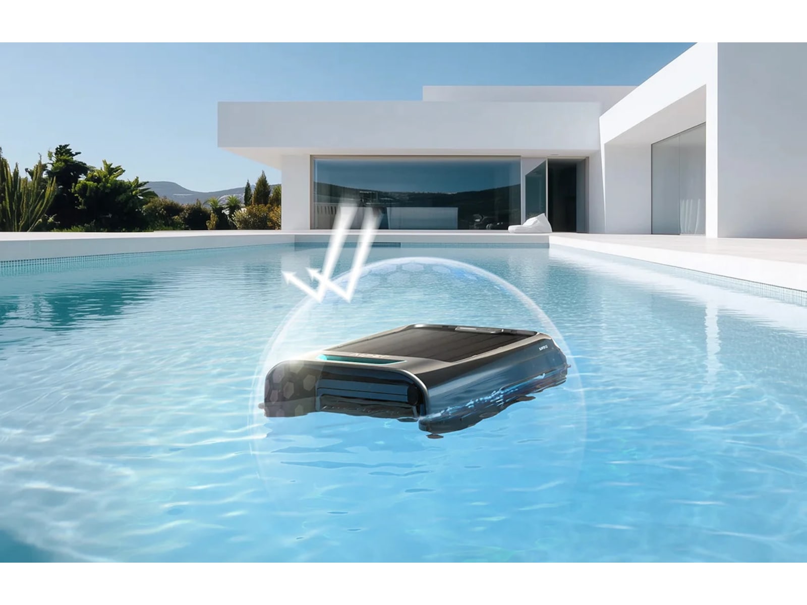 Aiper EcoSurfer S2 Bassängskimmare med solcellsladdning Fönstertvättar
