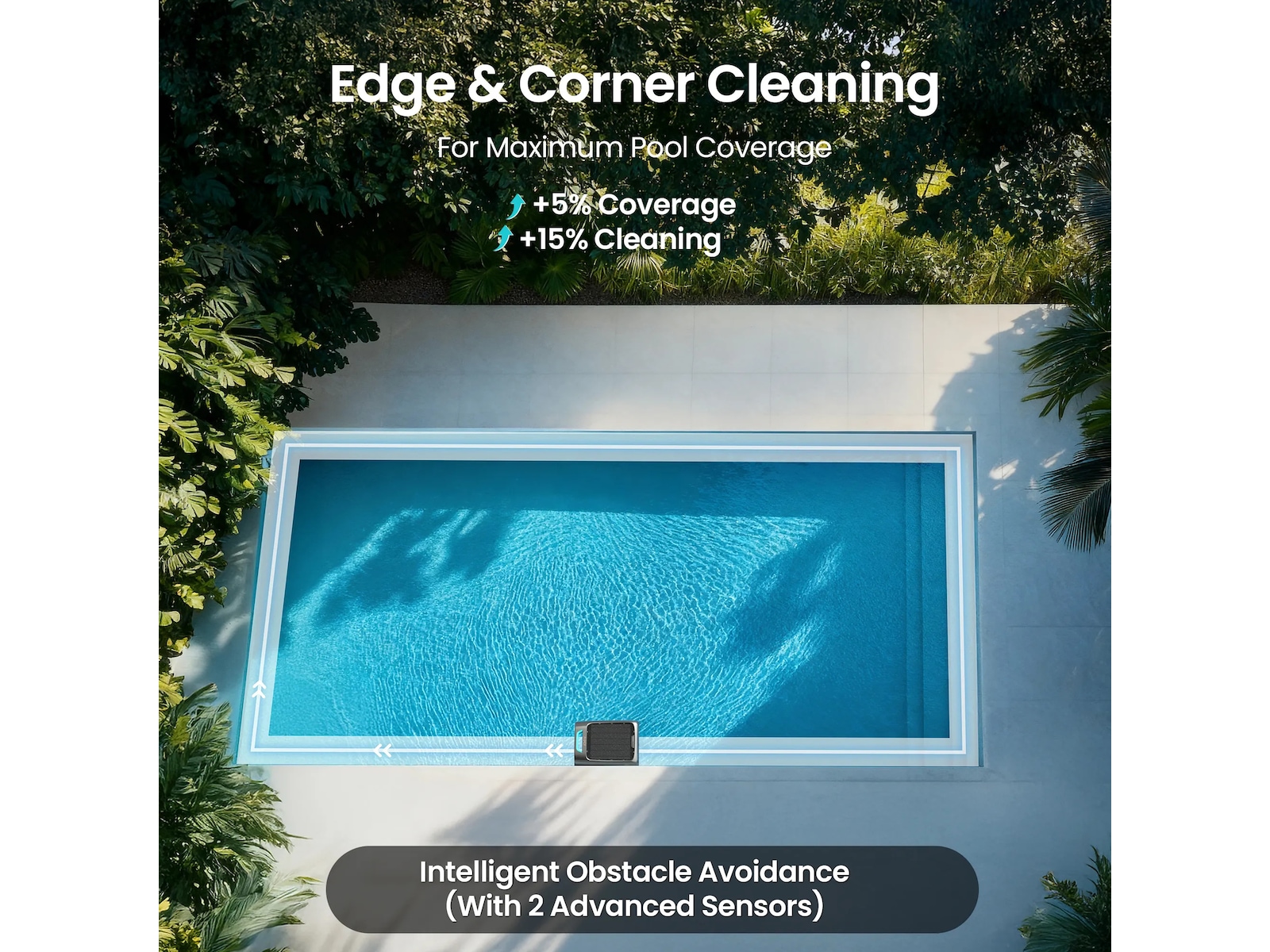 Aiper EcoSurfer S2 Bassängskimmare med solcellsladdning Fönstertvättar
