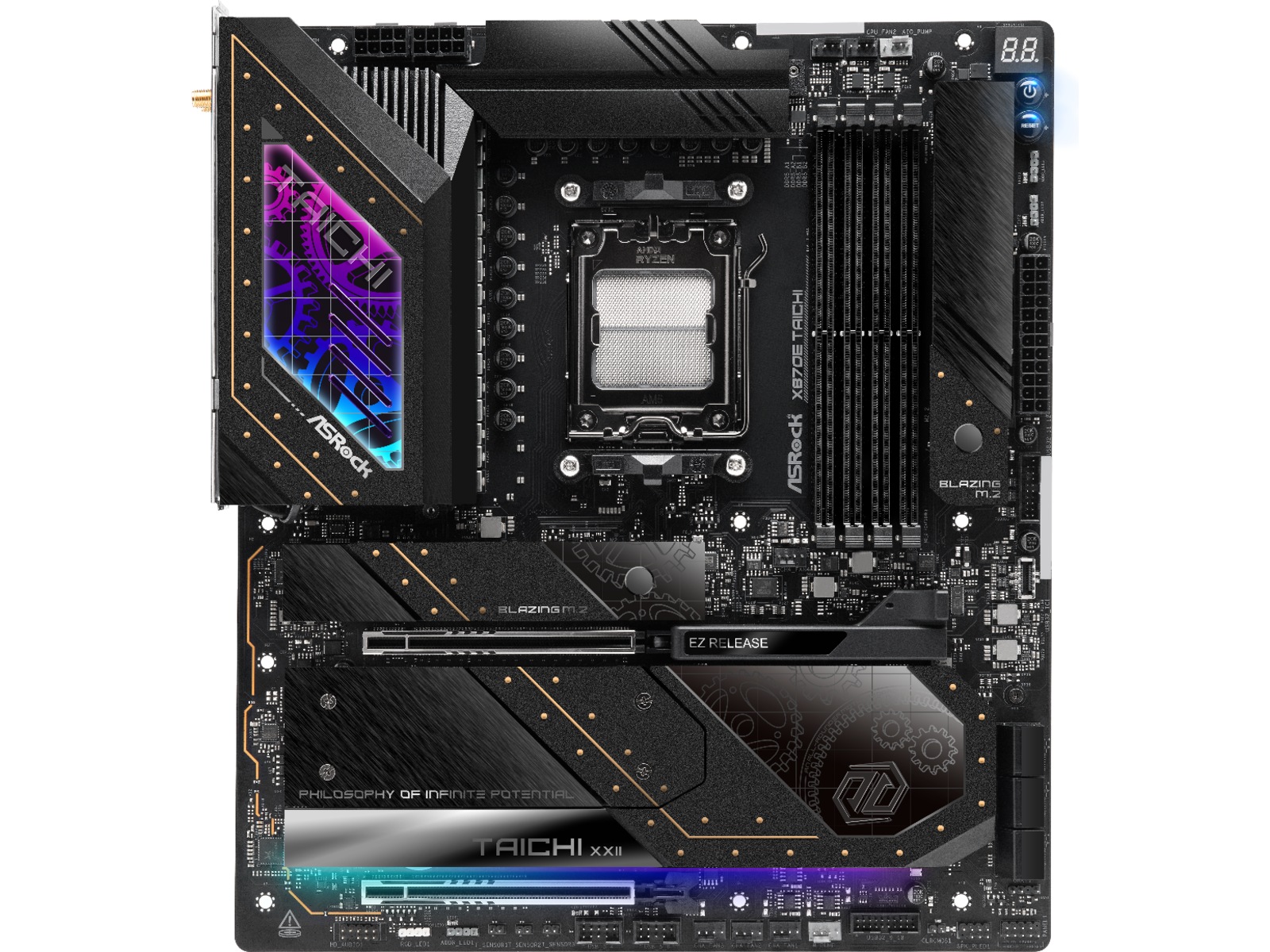 ASRock X870E Taichi Moderkort -B-Grade Demo moderkort