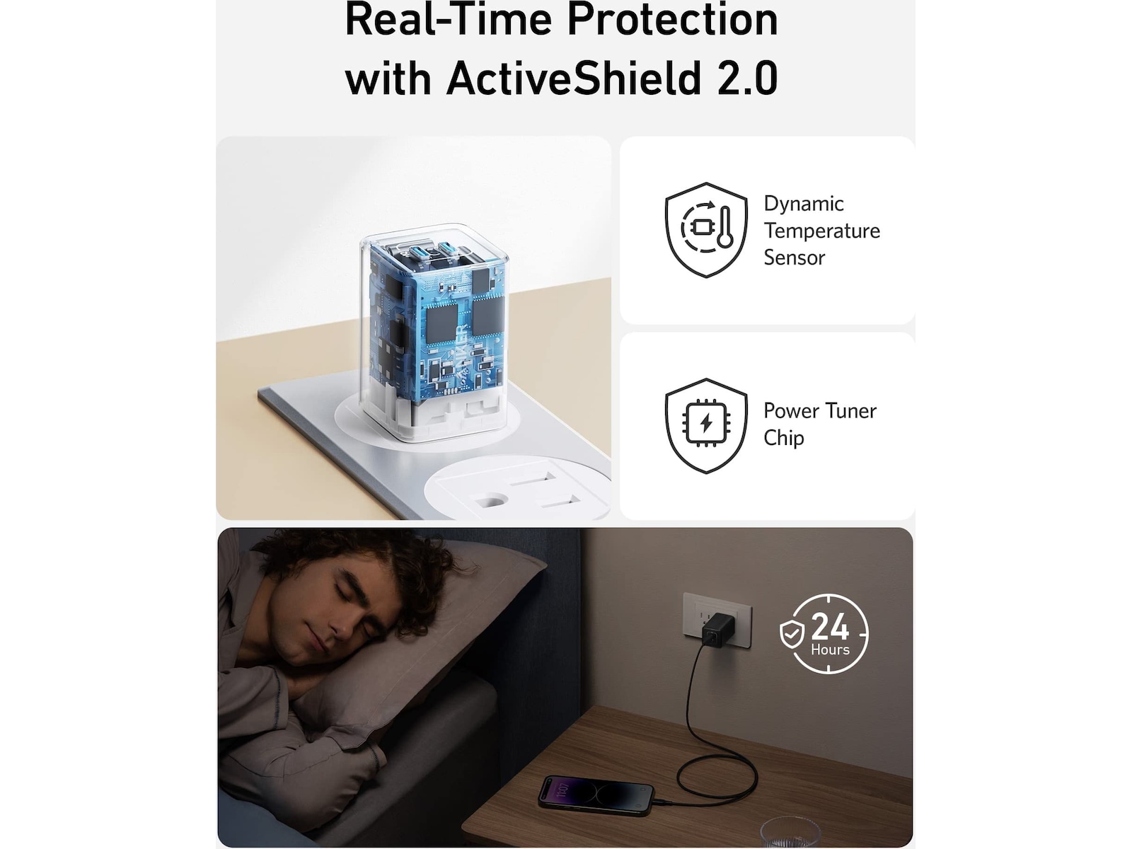 Anker 523 Nano 3 laddare (vit) Mobilladdare