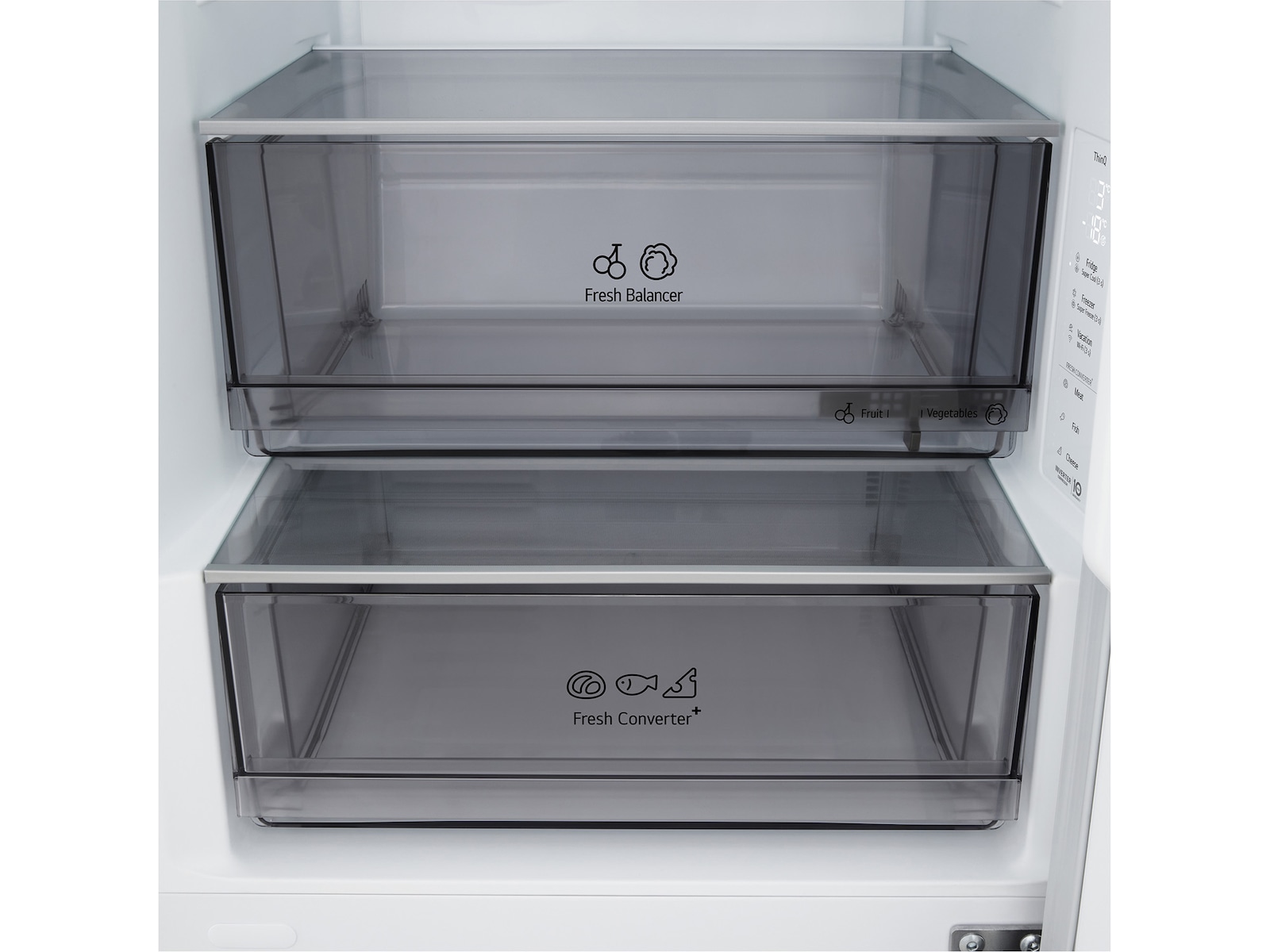 LG GBBS312CSW Kylskåp med frysfack 1,86M (vit) Kyl & frys kombiskåp