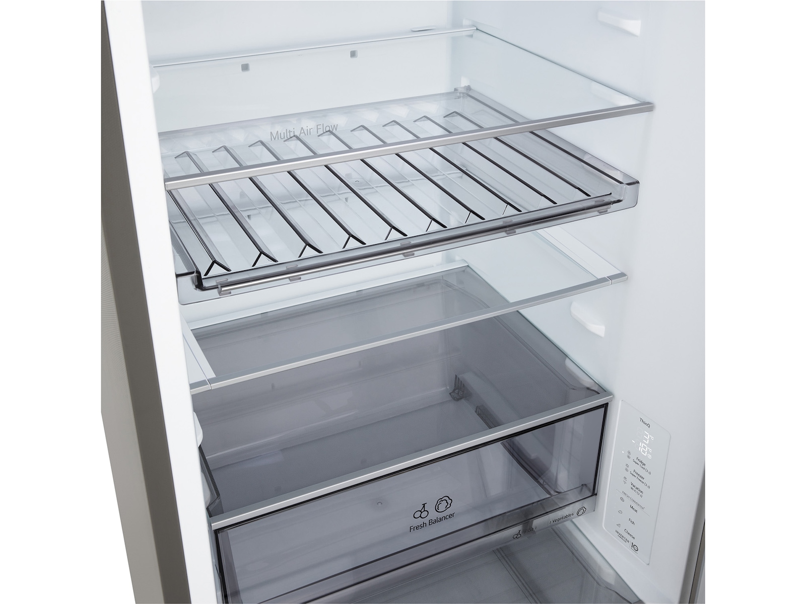 LG GBBS312CPY Kylskåp med frysfack 1.86M (Prime Steel) Kyl & frys kombiskåp