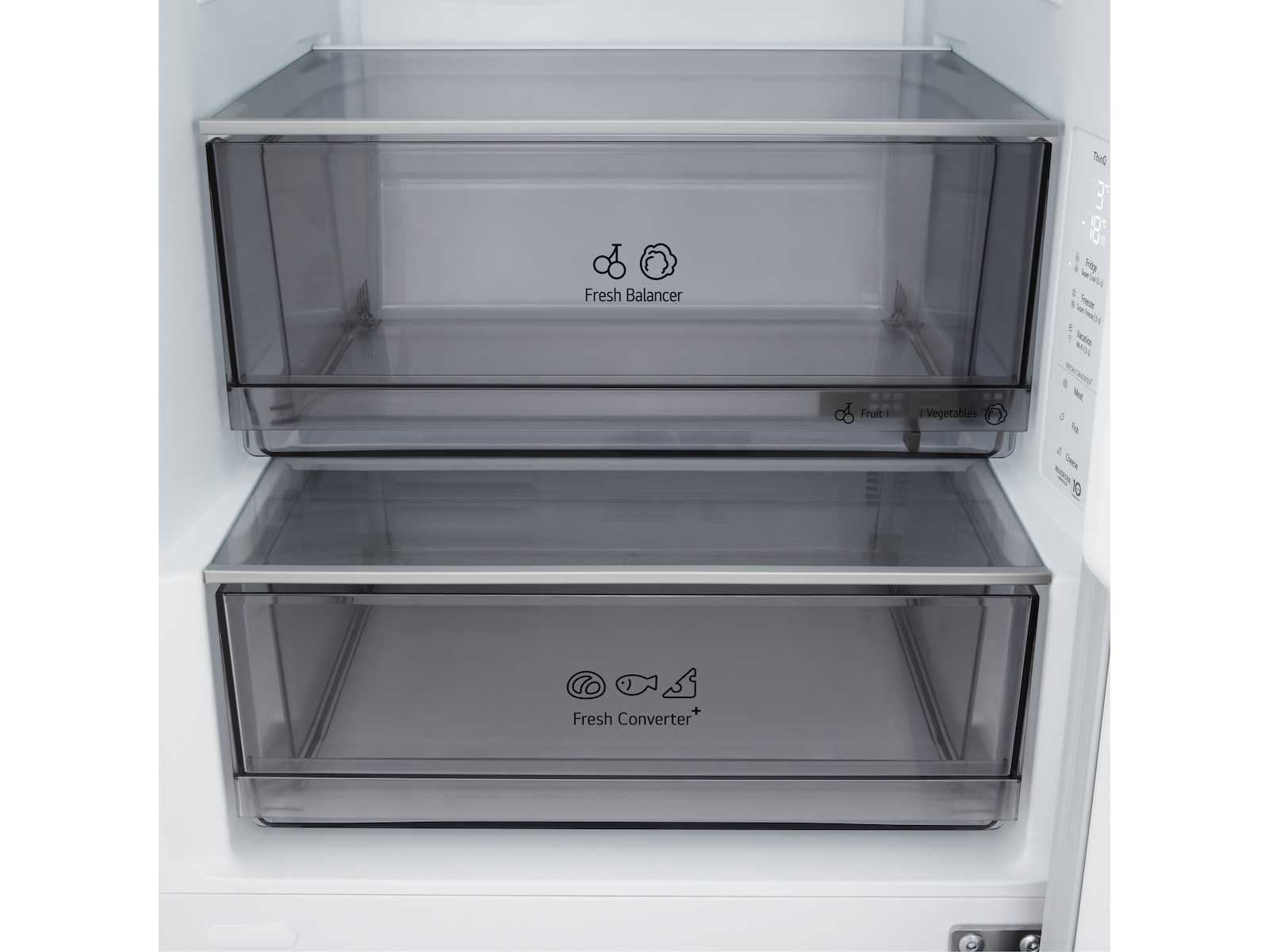 LG GBBS312CPY Kylskåp med frysfack 1.86M (Prime Steel) Kyl & frys kombiskåp