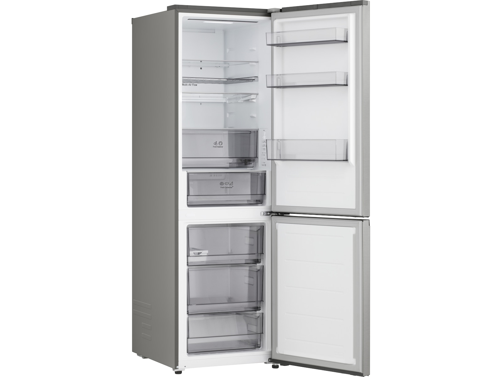LG GBBS312CPY Kylskåp med frysfack 1.86M (Prime Steel) Kyl & frys kombiskåp