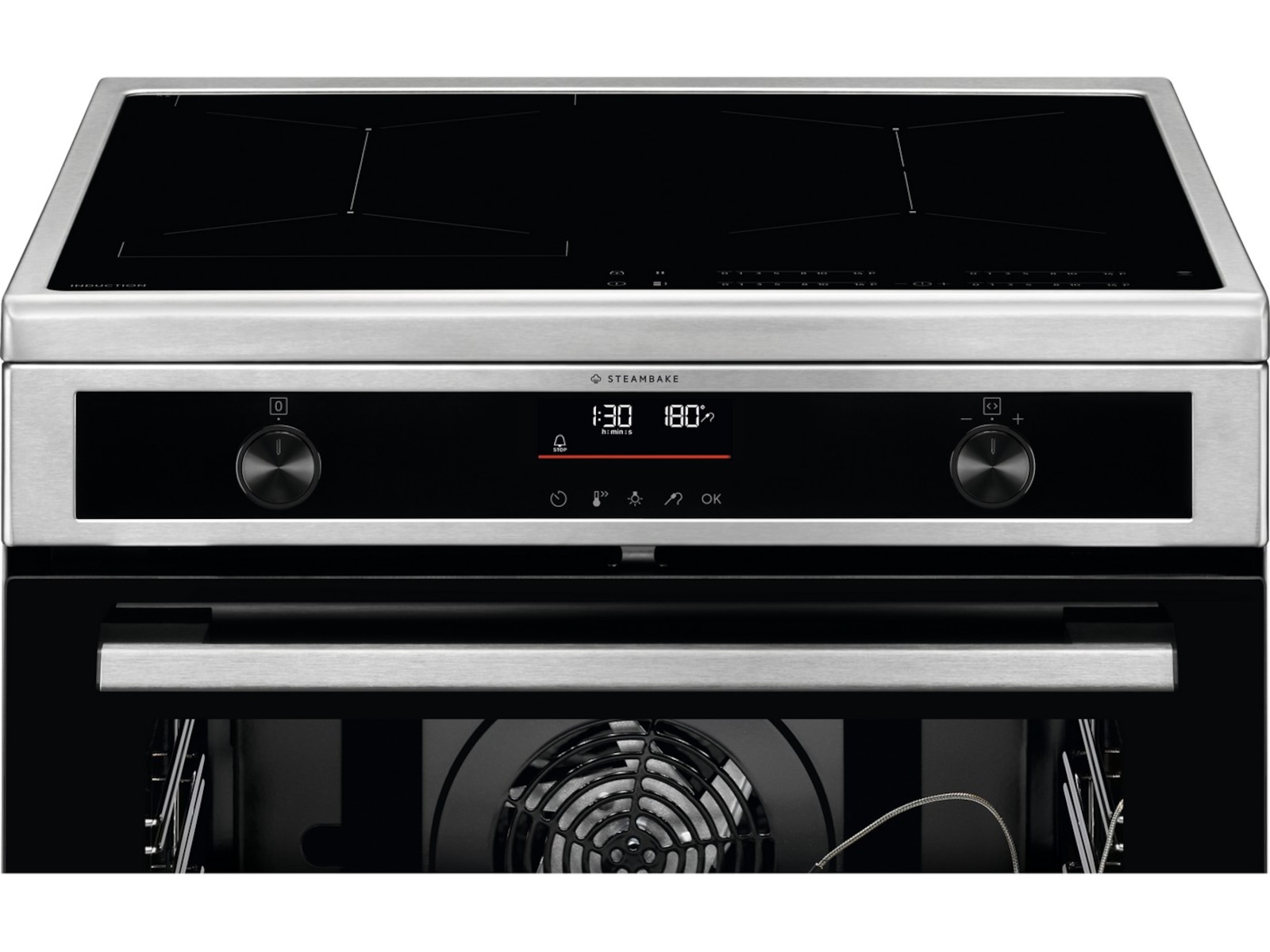 Electrolux 600 SteamBake induktion 60 cm pyrolys (stål) Spis