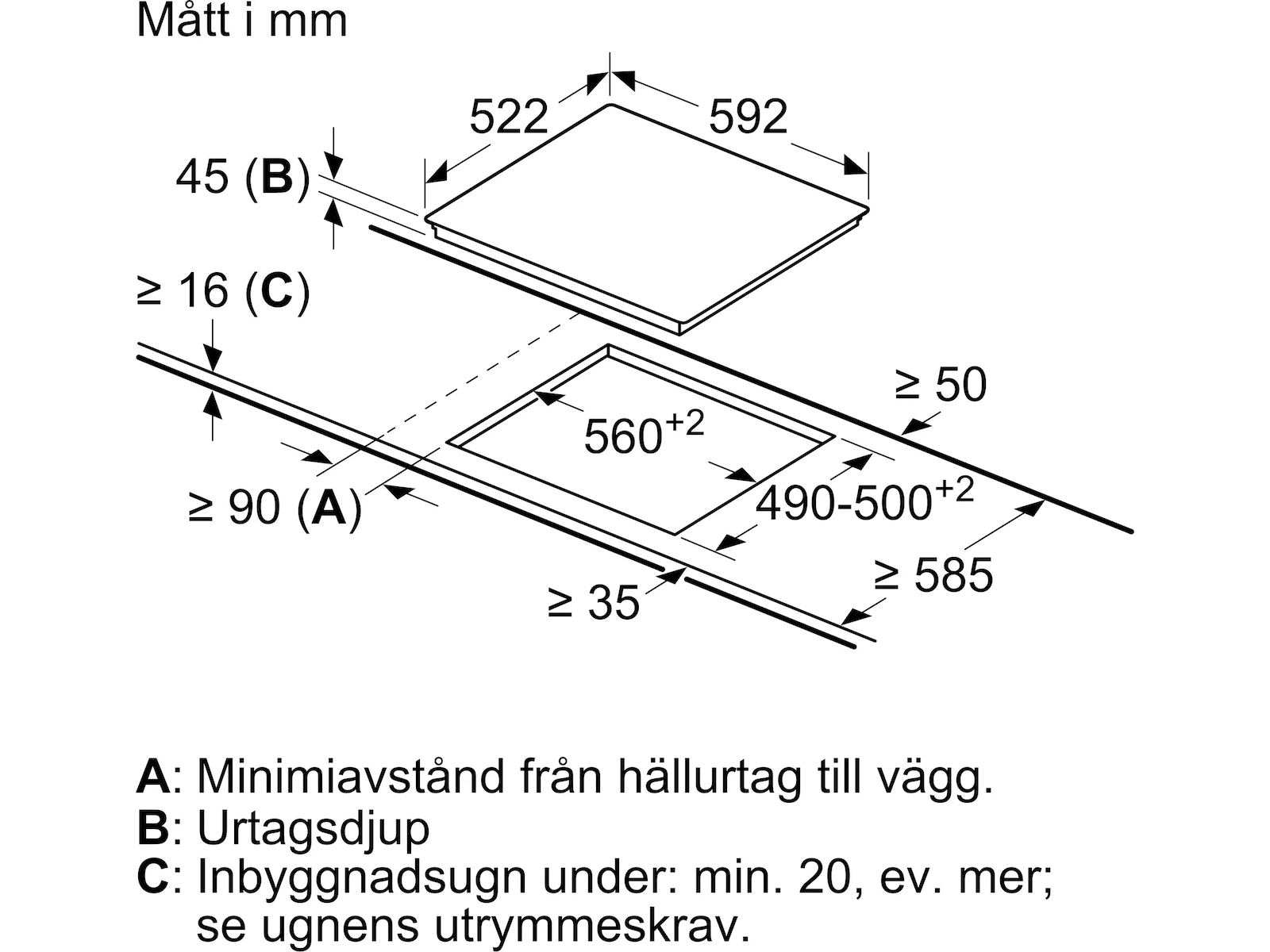 Siemens ET611HE17E iQ100 Glaskeramikhäll Keramikhäll