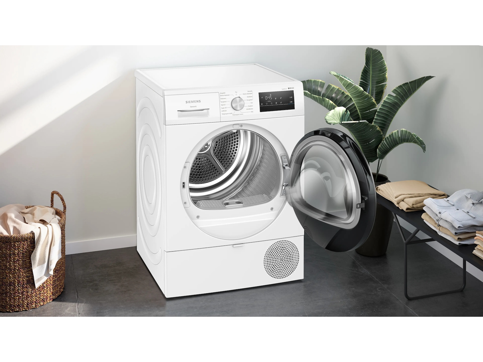 Siemens WT45HV0EDN, iQ300 Torktumlare (vit) Torktumlare