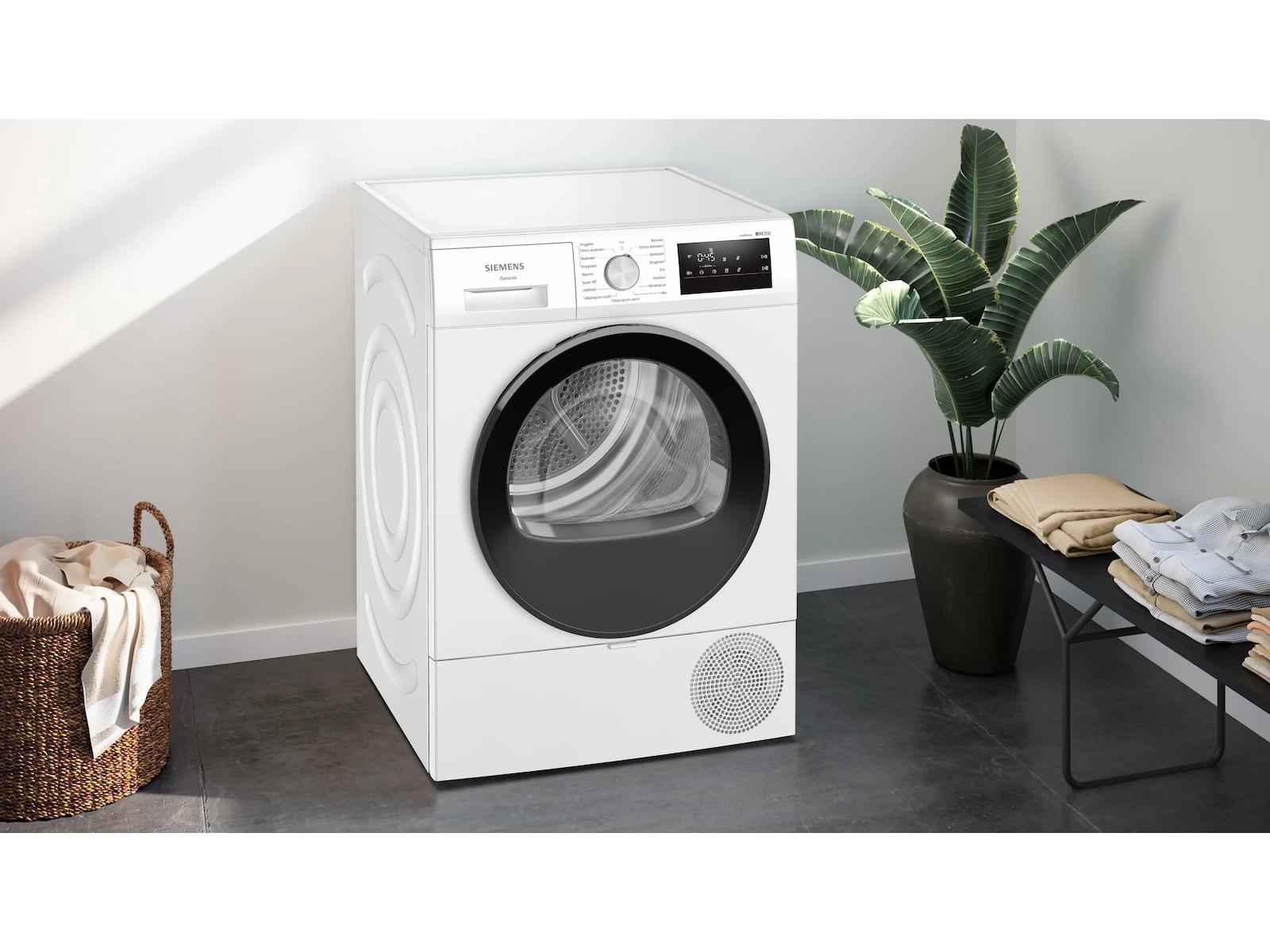 Siemens WT45HV0EDN, iQ300 Torktumlare (vit) Torktumlare