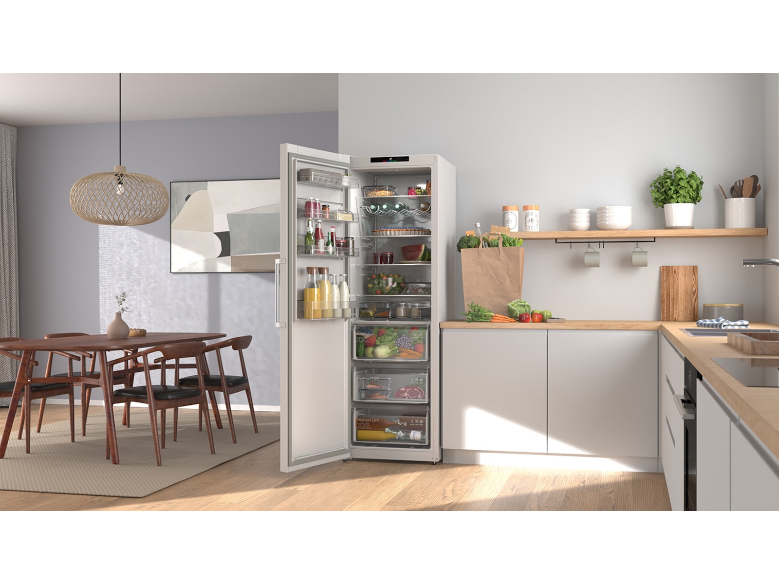 Bosch KSN36VWDG Serie 4 Kylskåp (vit) Kylskåp