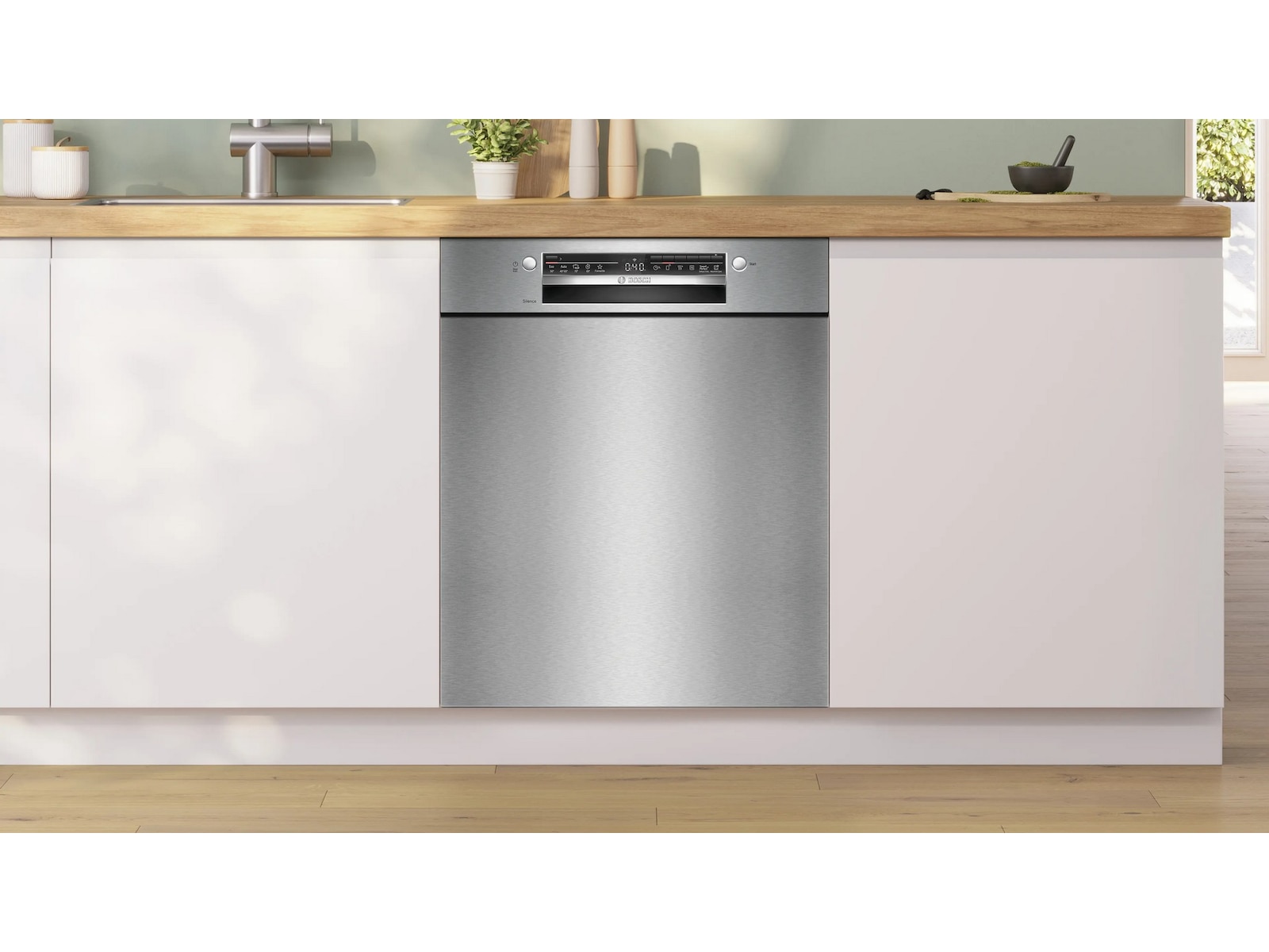 Bosch Serie 2 Diskmaskin (borstat stål) Underbyggd diskmaskin