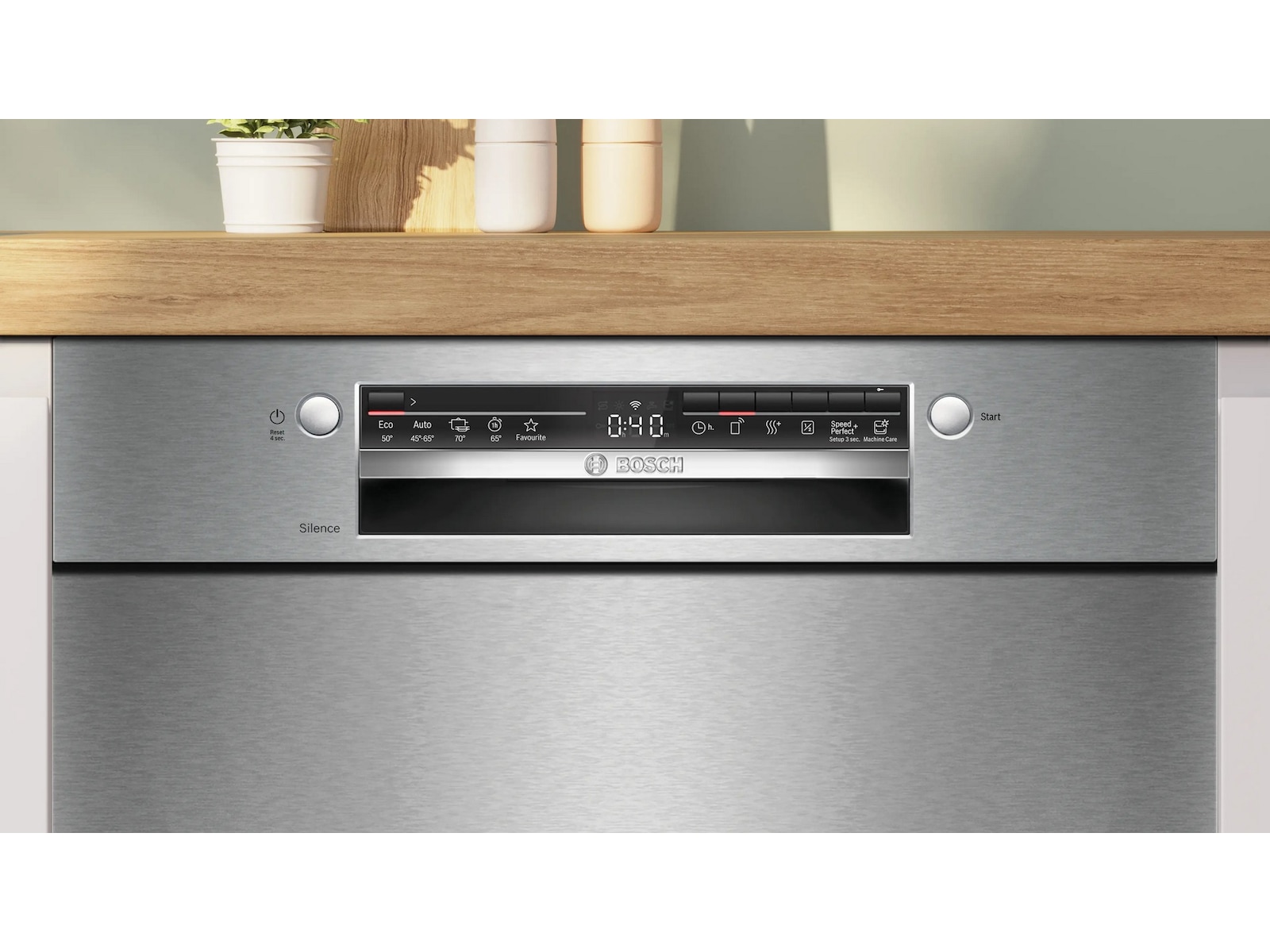 Bosch Serie 2 Diskmaskin (borstat stål) Underbyggd diskmaskin