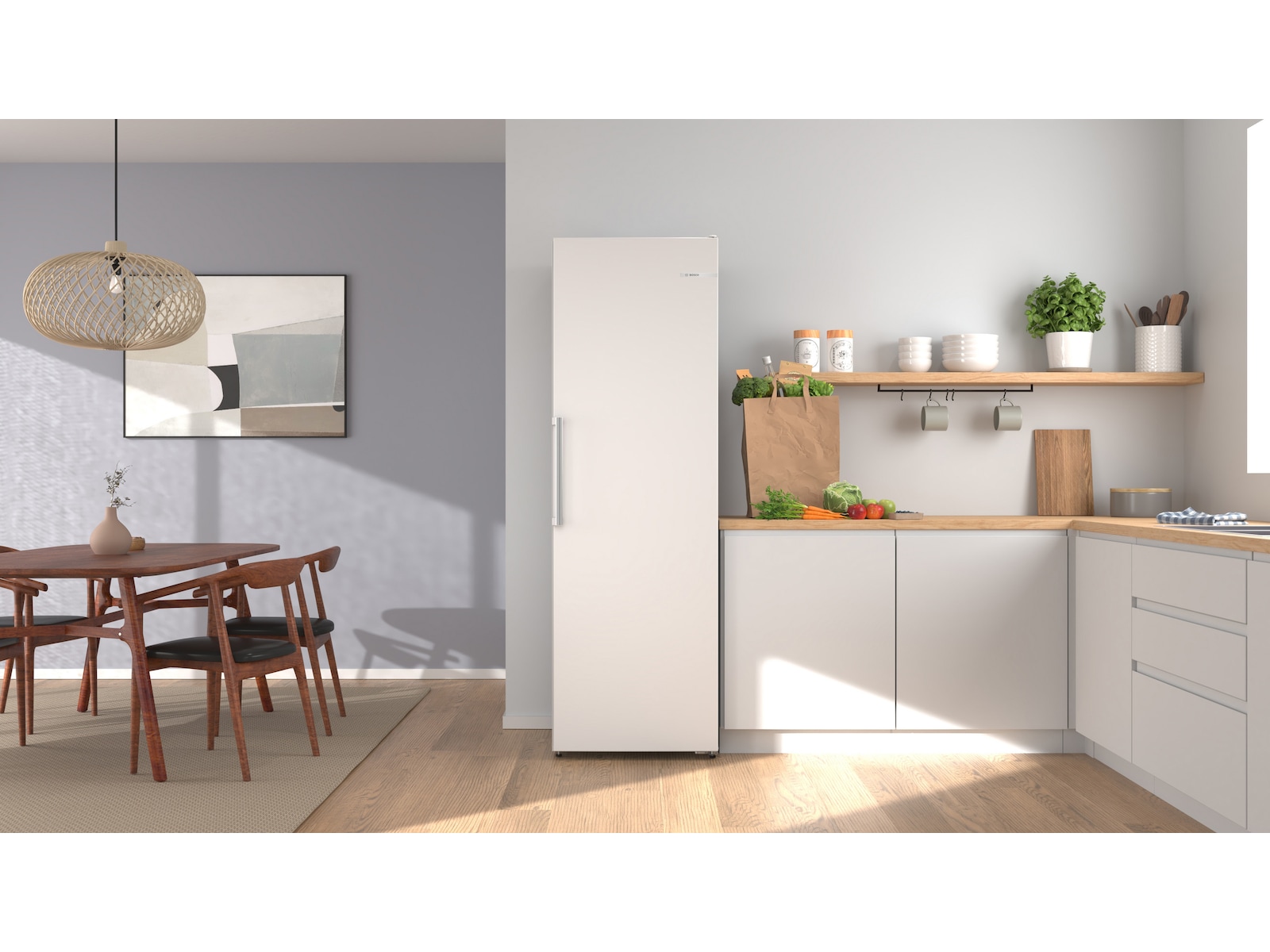 Bosch Serie 4 GSN36VWDG Frys 242L (Vit) Frysskåp