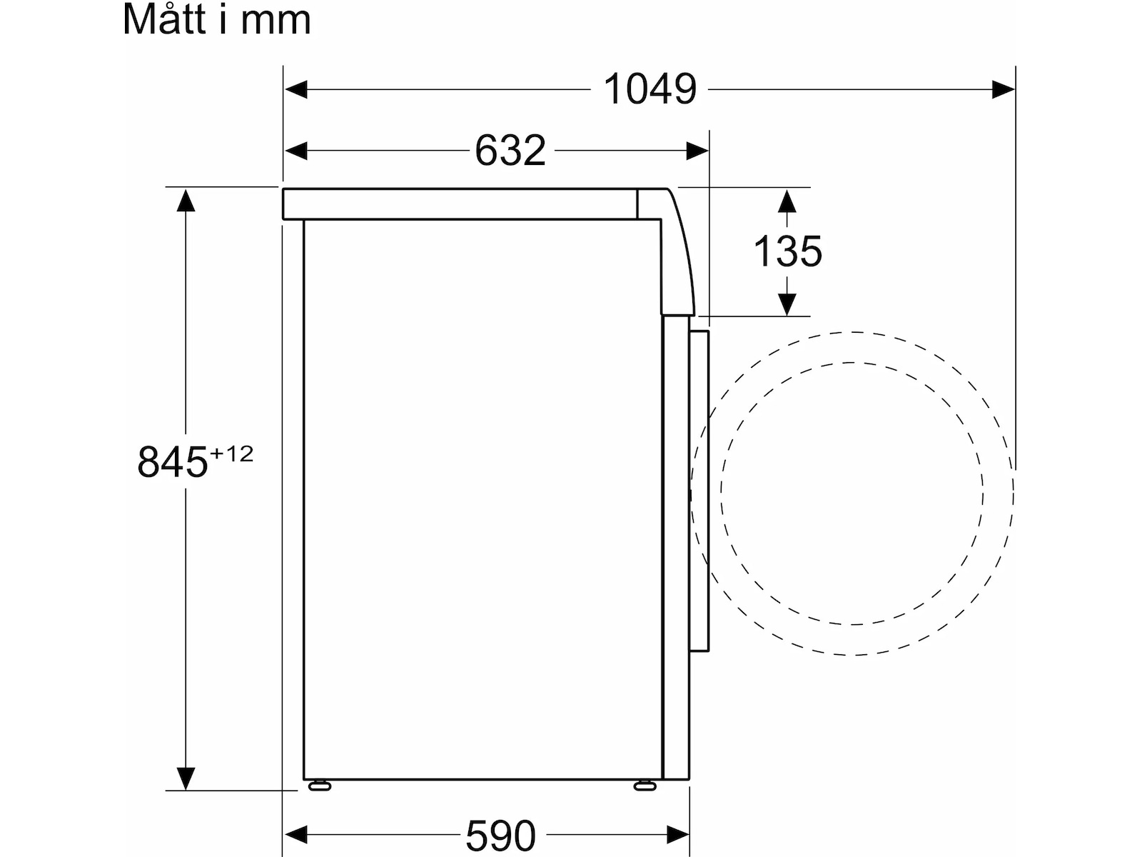 Bosch WAN2829SSN Serie 4 Tvättmaskin (vit) Tvättmaskin