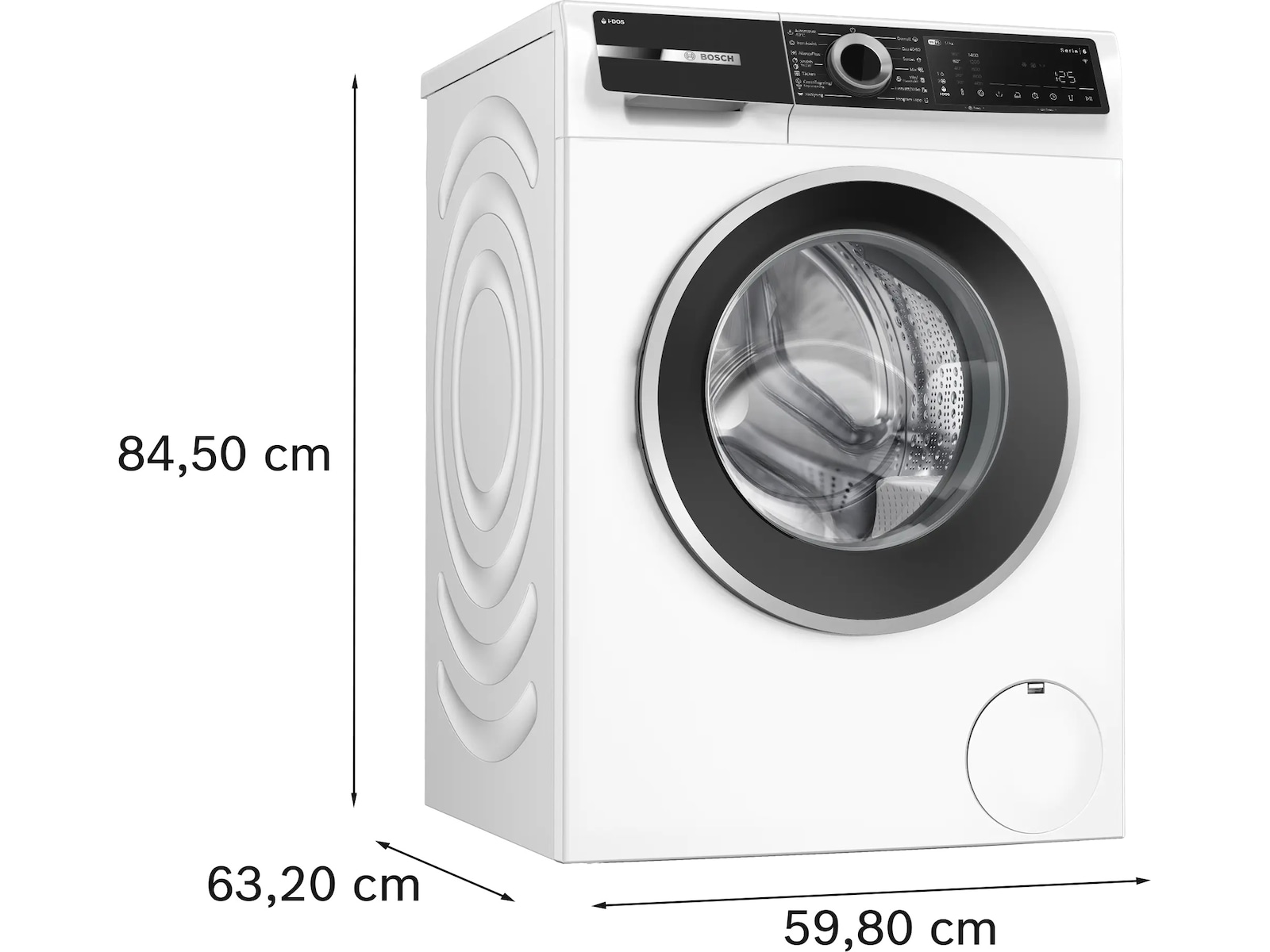 Bosch WGK264FLSN Serie 6 Tvättmaskin (vit) Tvättmaskin